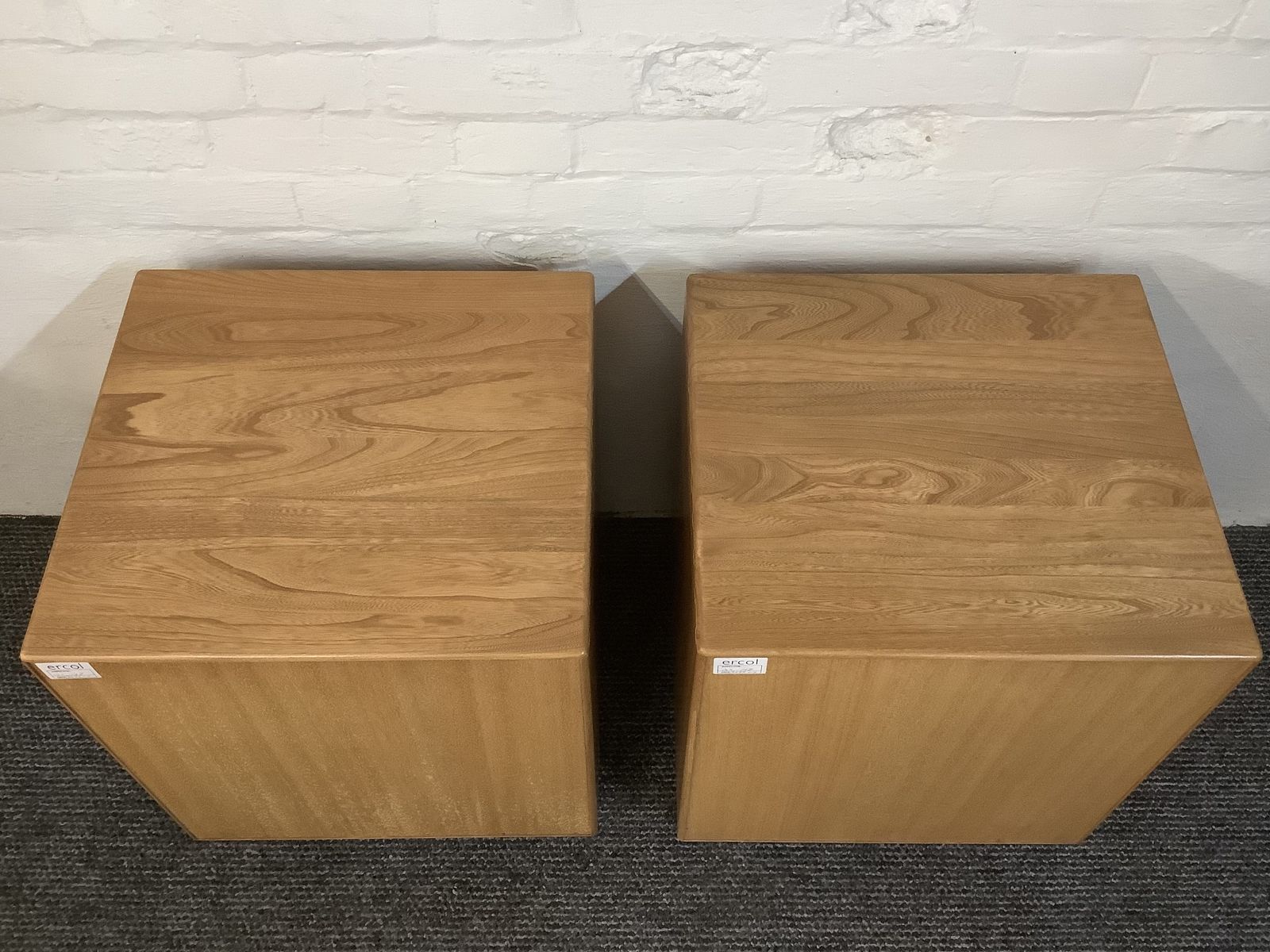 photo furniture Matching Pair Of Ercol Windsor Bedside Chests.