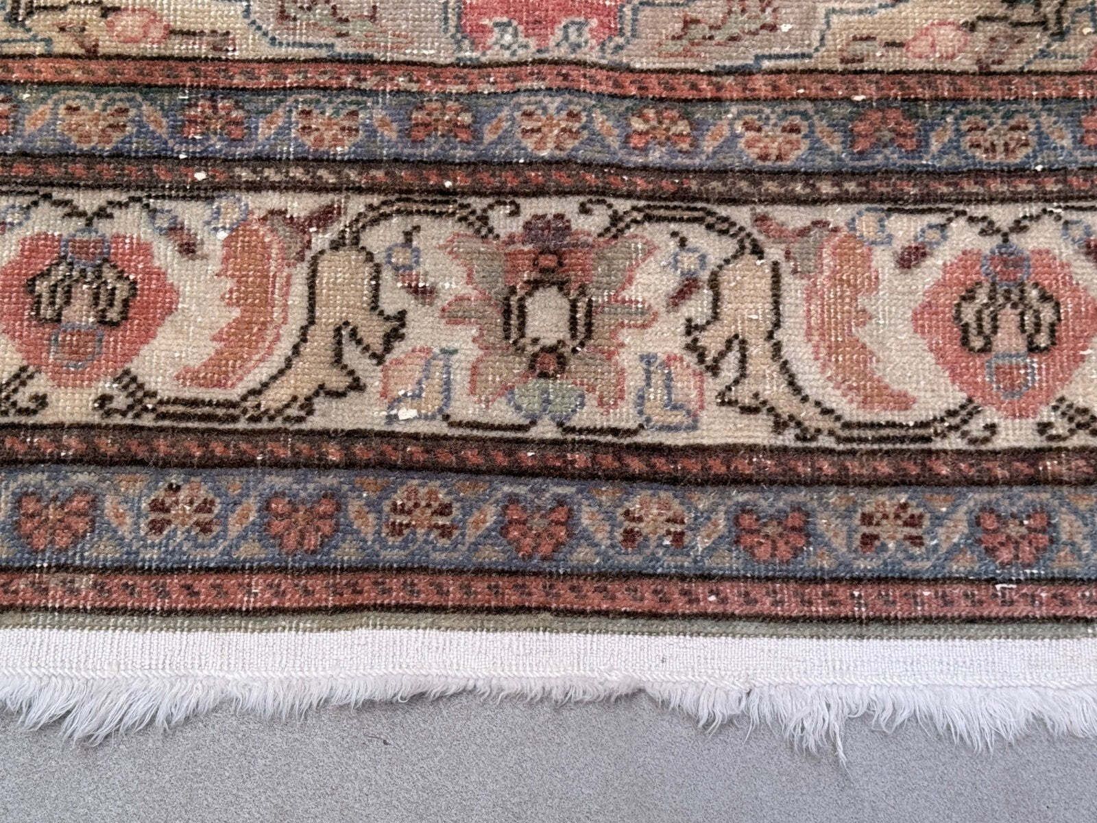 Vintage Turkish Oushak Rug 95x150 Cm Shabby Carpet Ushak Region Small 2546 photo vintage