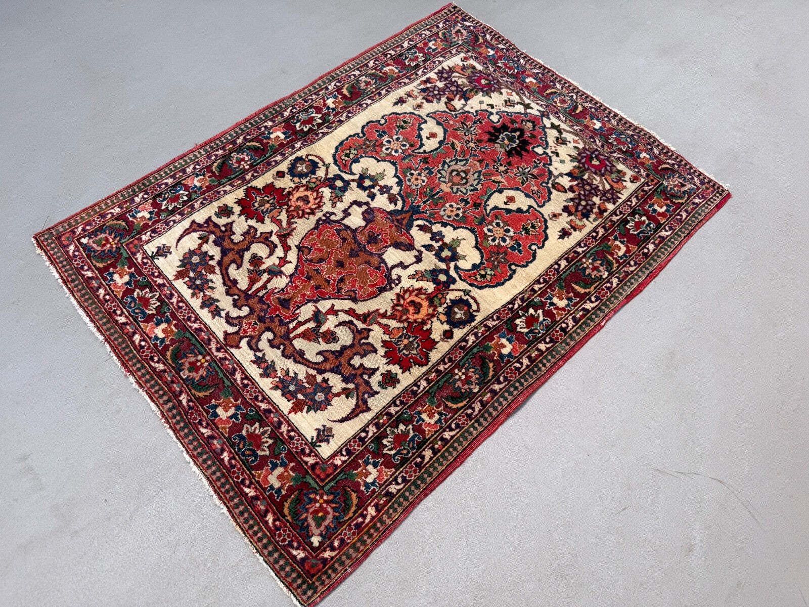 Vintage Tribal Rug 74x100 Cm, Medium, Tribal Oriental Carpet 2545 photo for sale
