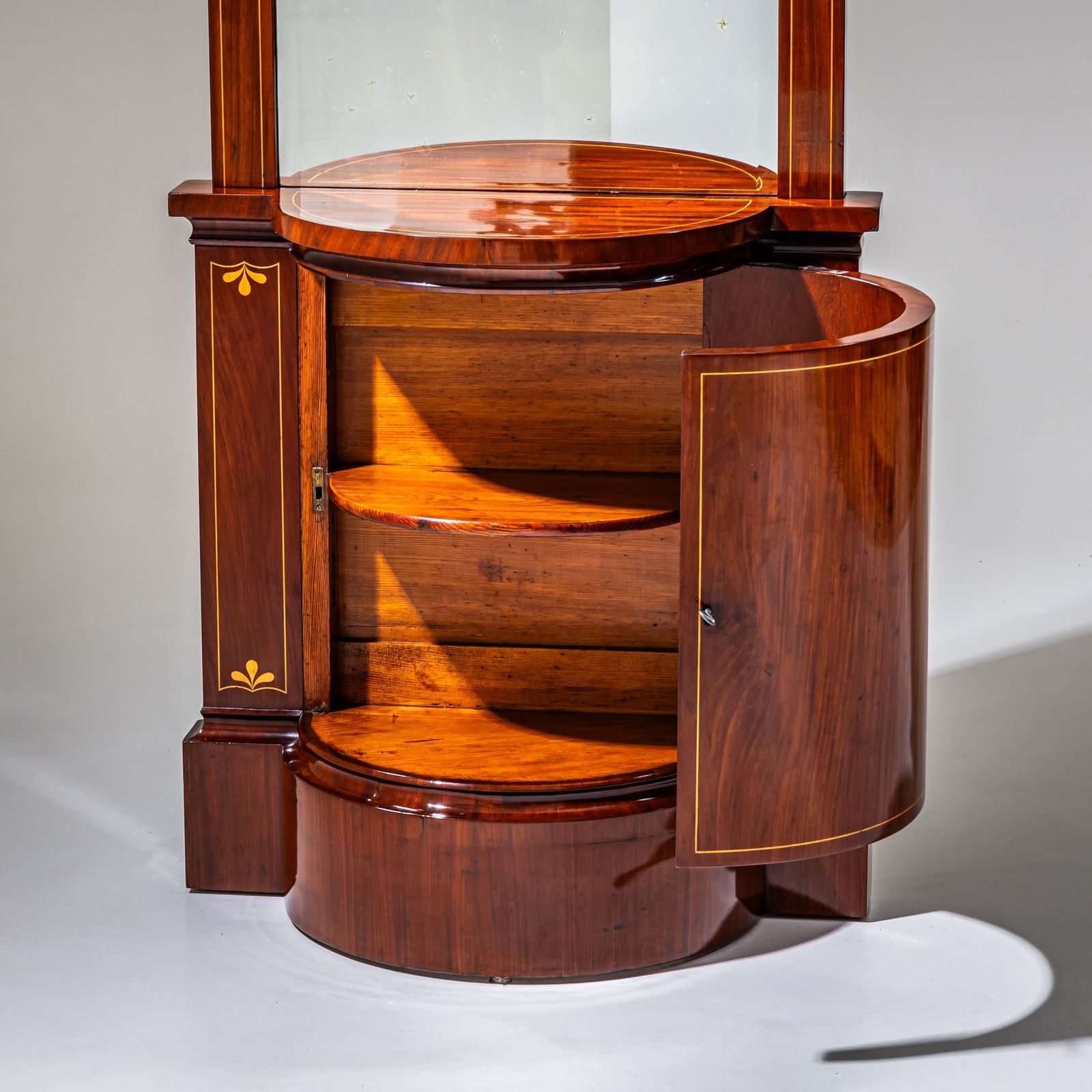 Biedermeier Mahogany Pier Mirror With Console, Northern Germany, Circa 1830 photo buy