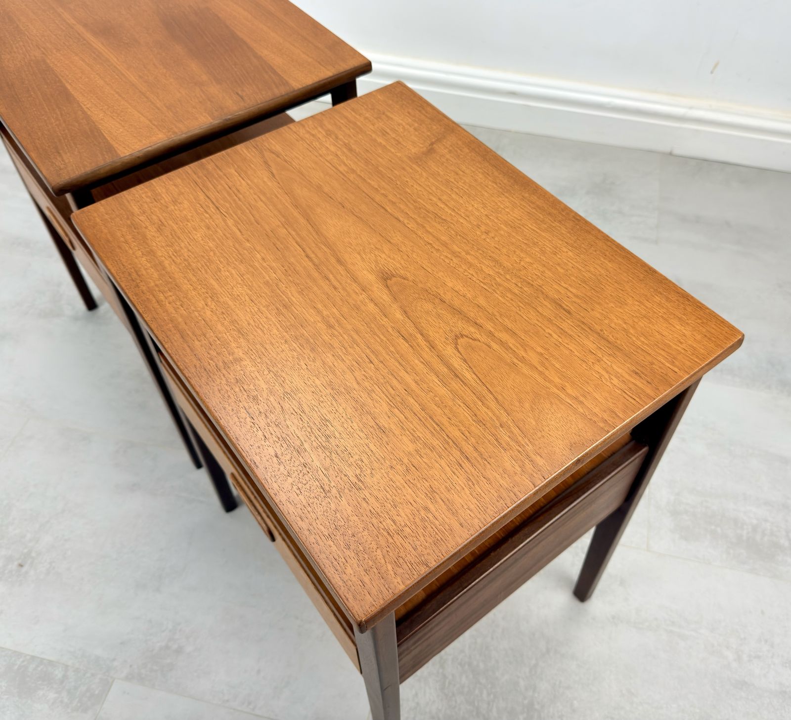 photo furniture Pair Of Teak Bedside Tables Danish Style