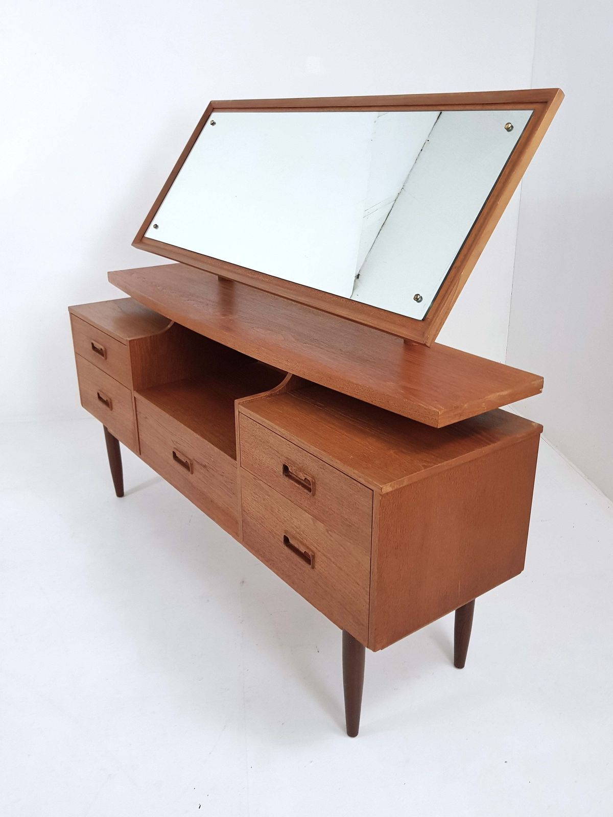 Mid Century Dressing Table / Chest Of Drawers photo vintage