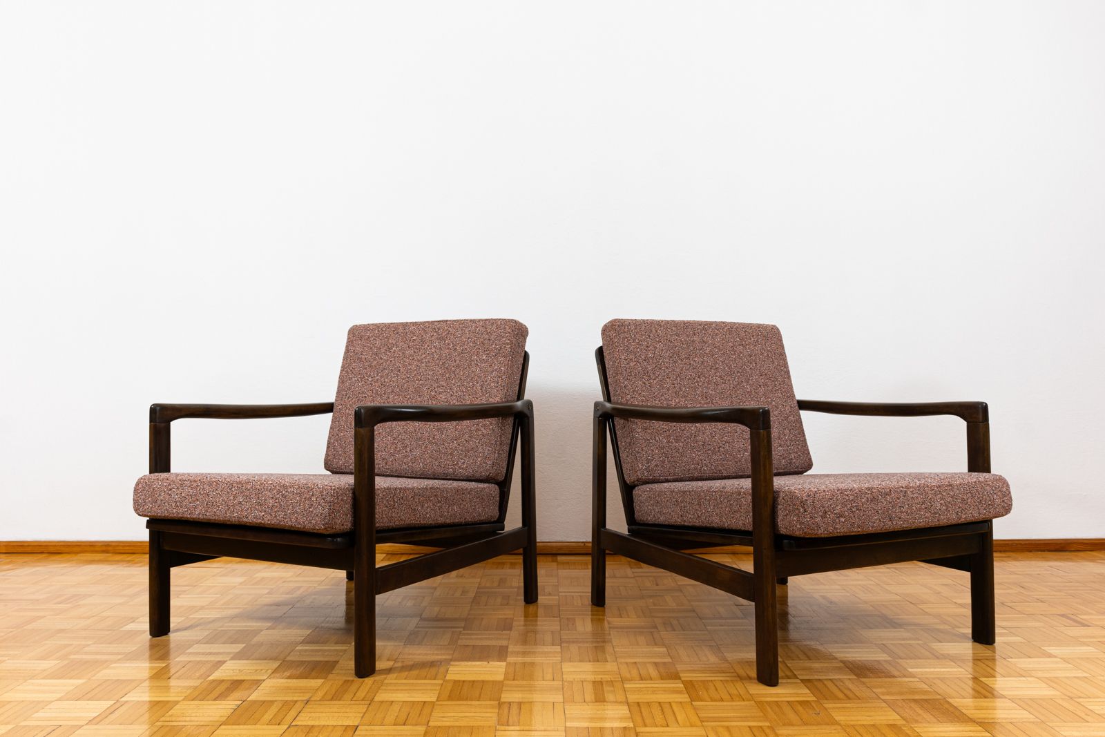 Mid-Century Modern fauteuils van Zenon Bączyk, ca. jaren 1960, set van 2 photo furniture