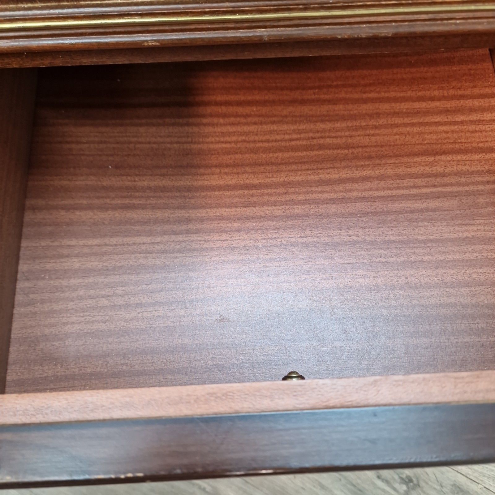 Vintage Mahogany Bedside Cabinet Table Two Drawer Chest Georgian Revival photo 90.0