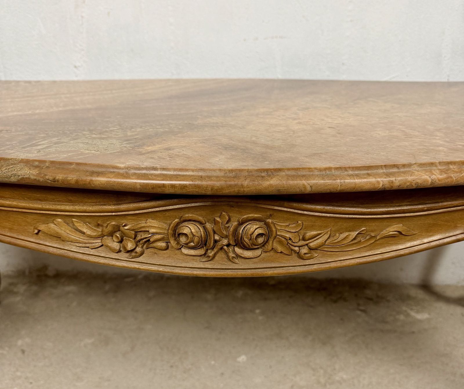 French Louis XV Style Coffee Table With Marble Top, Mid 20th Century photo Furniture
