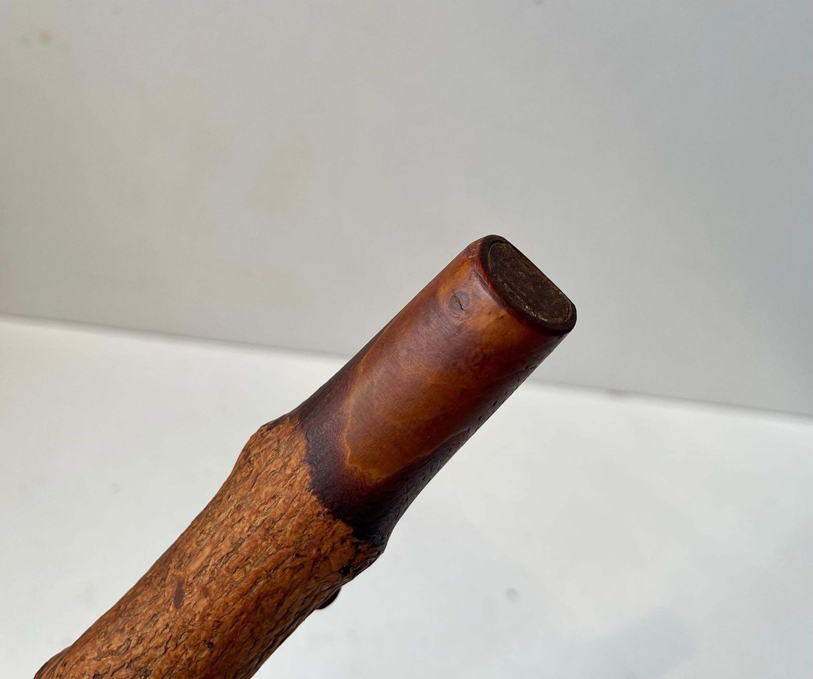 Antique & Rustic Swiss Bird Whistle In Hand Carved Cedar Wood photo buy
