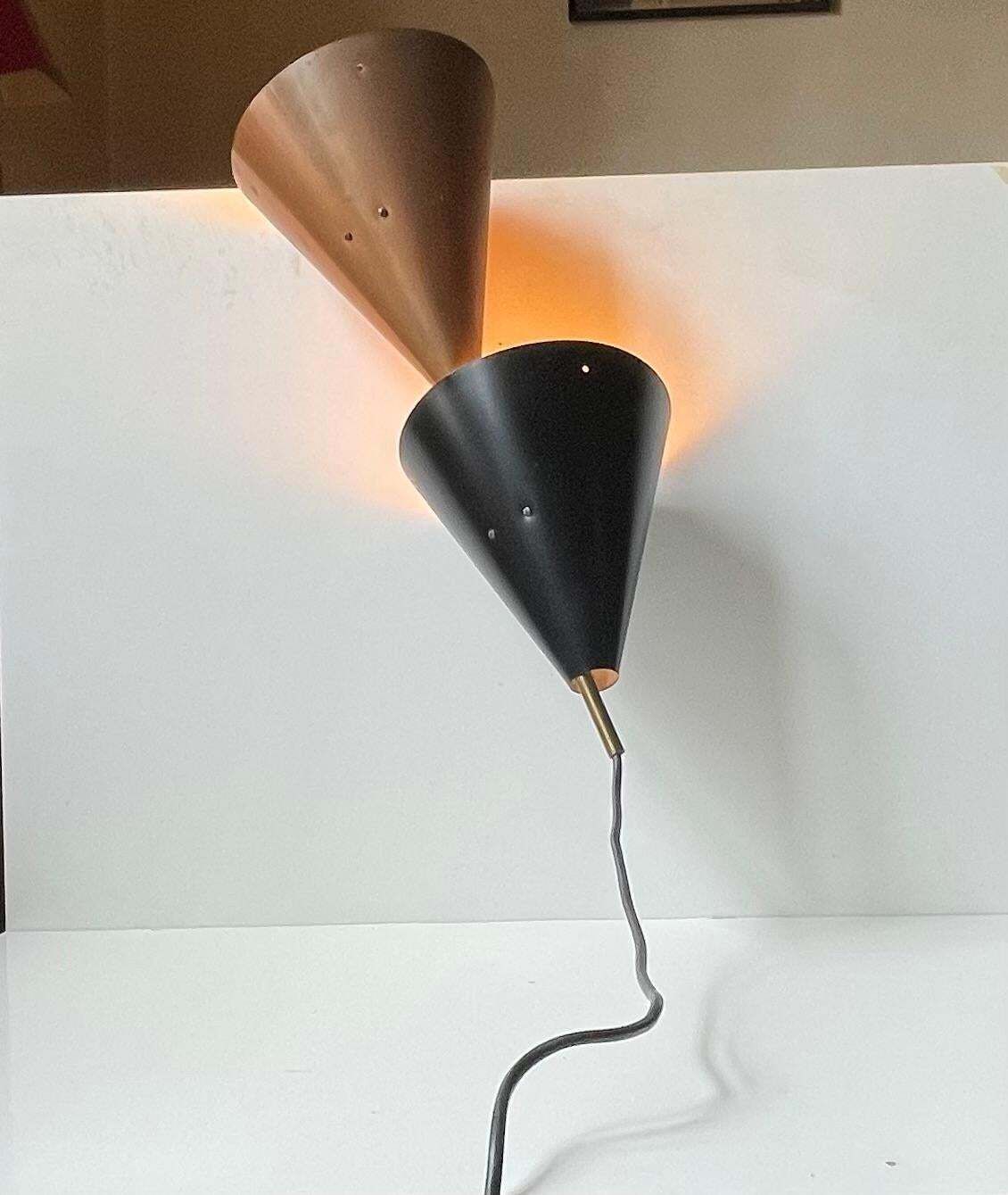 Svend Aage Holm Sørensen Double Pendant Lamp For Lyfa, 1950s photo 2521.0