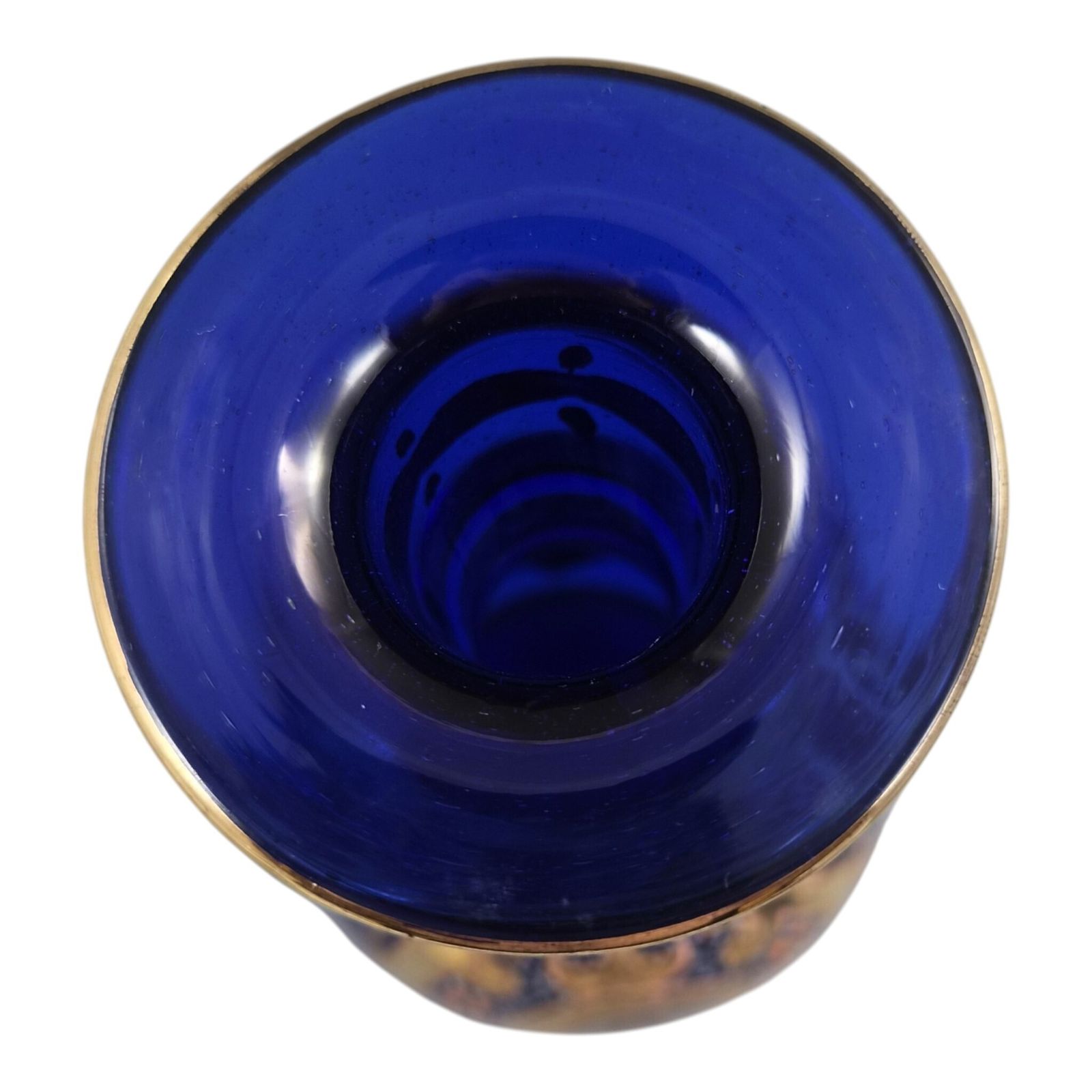 Moser Style Bohemian Cobalt Glass Decanter For The Qajar Market, C.1870 1890 photo vinterior