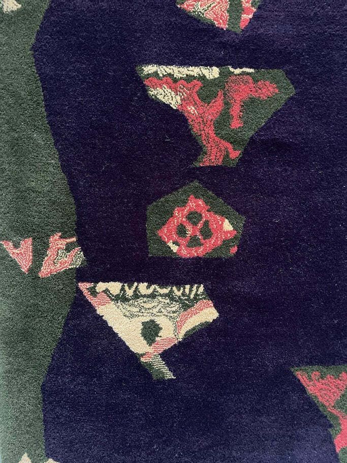 Vezeley Artistic Hand Tufted Rug By Tisca France 1990s photo buy