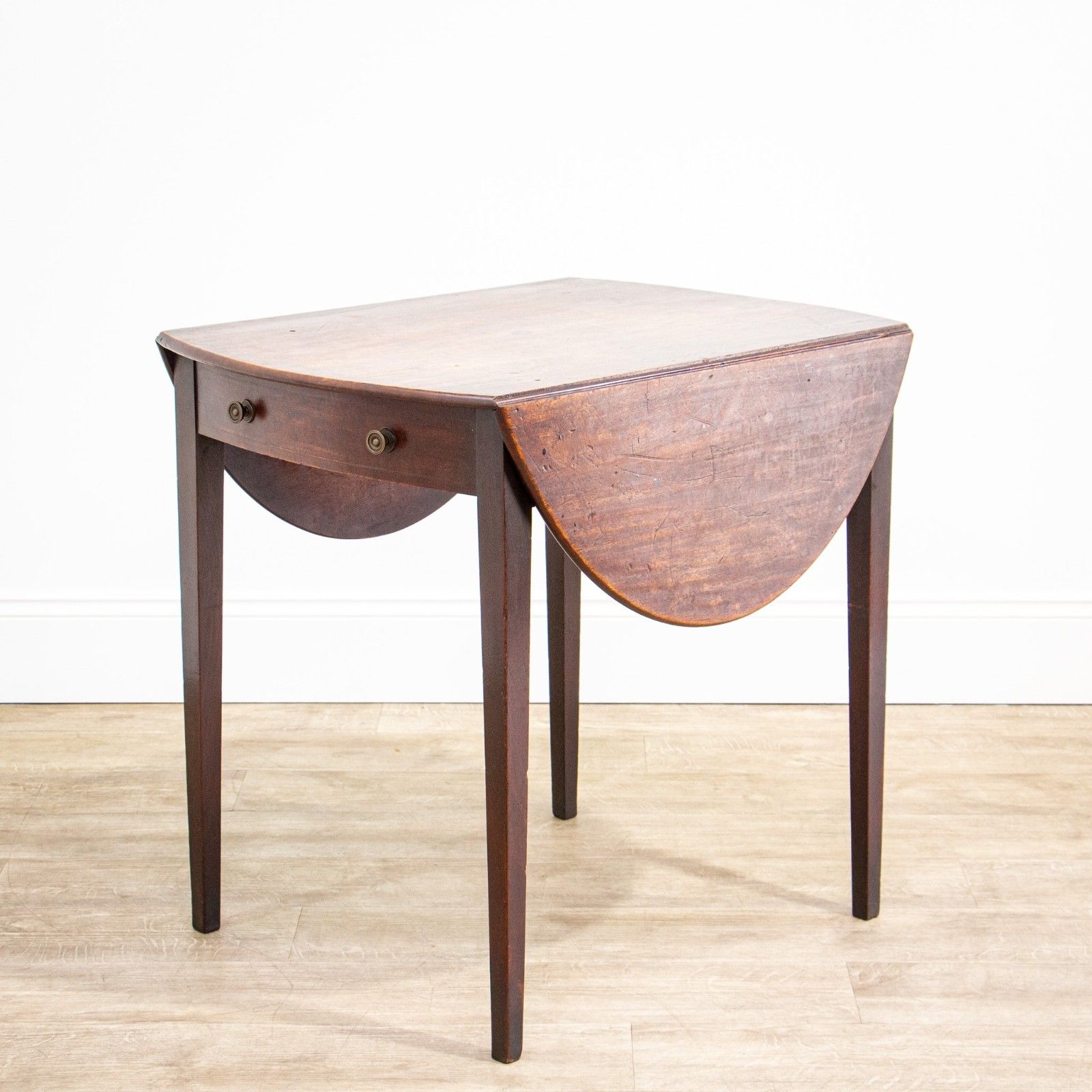 Late Georgian Mahogany Oval Pembroke Table photo 605.0