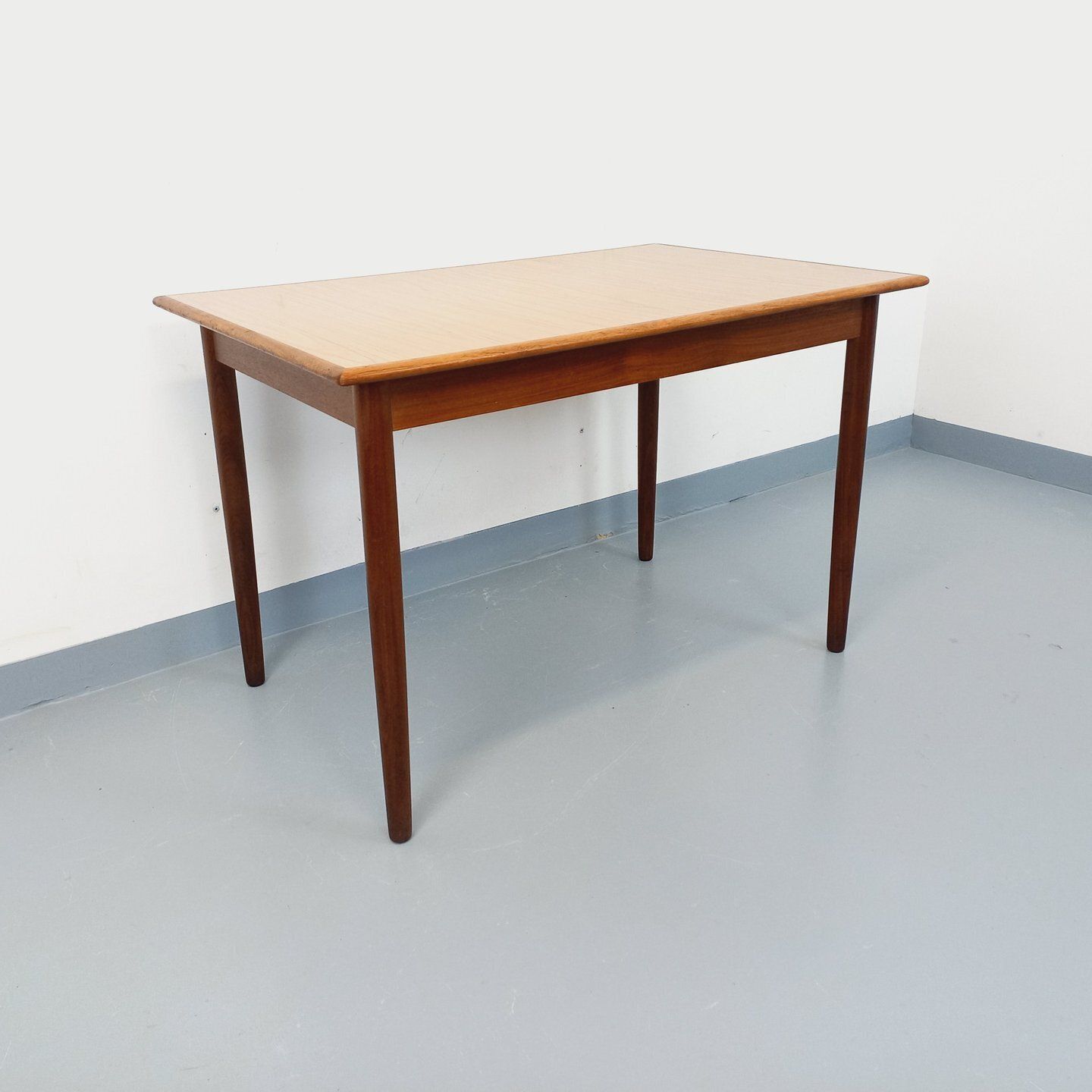 Scandinavian Rectangular Dining Table In Teak And Melamine photo furniture
