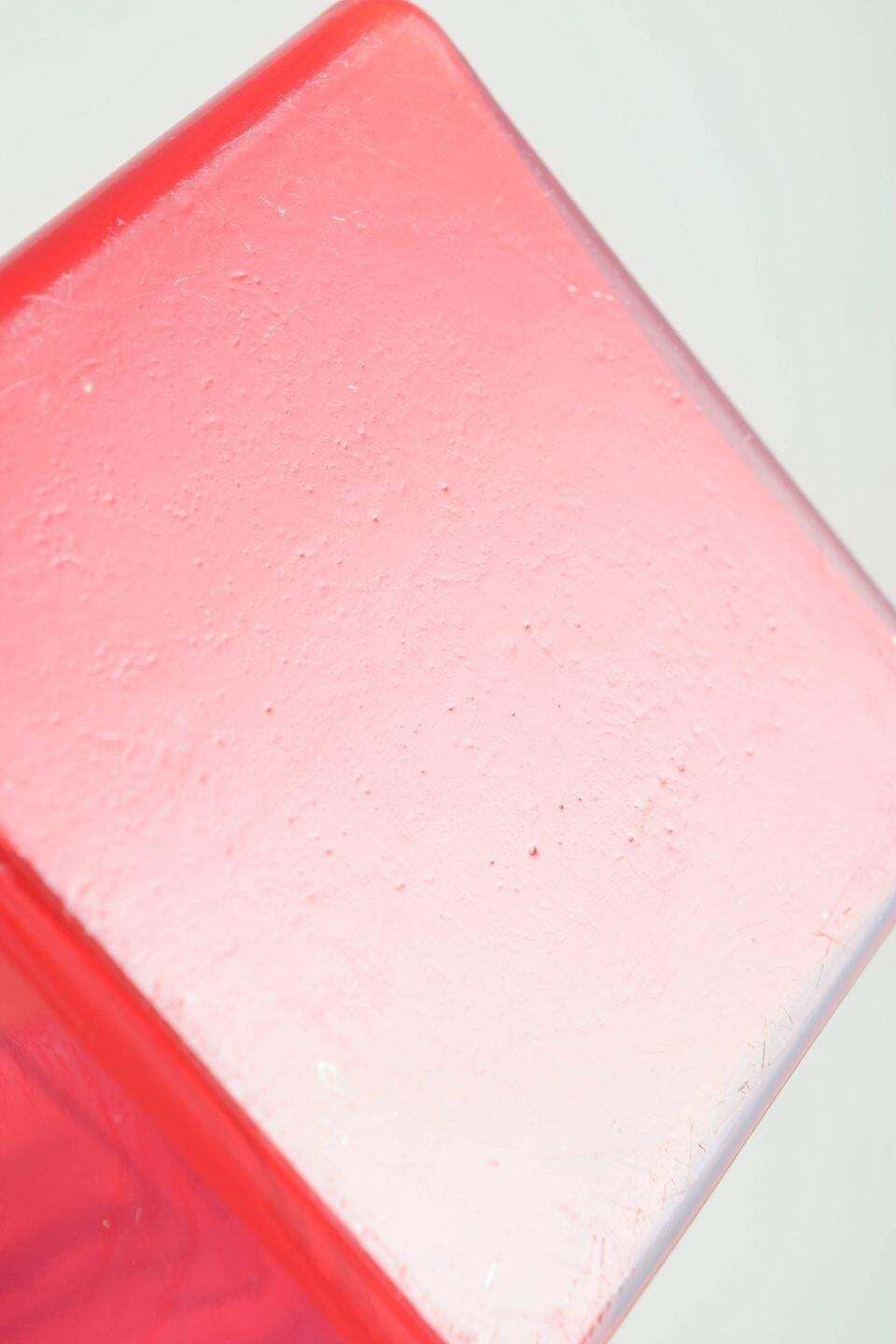 Luciano Vistosi For Murano. Geometric Vase In Clear Red Art Glass. 1960s photo Home Decor