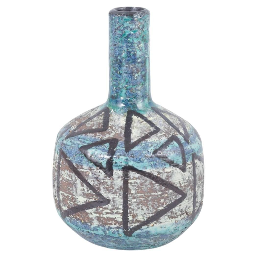 Vase en céramique Ingrid Atterberg pour Upsala Ekeby, motif abstrait, années 1960