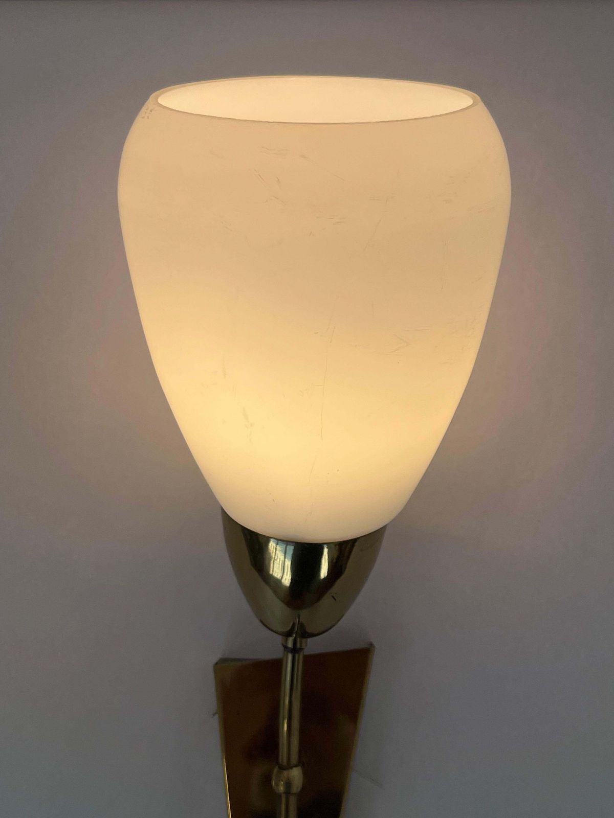 Mid Century Brass And Glass Wall Light/Lamp By Kamenicky Senov   Around 1970s photo Lighting