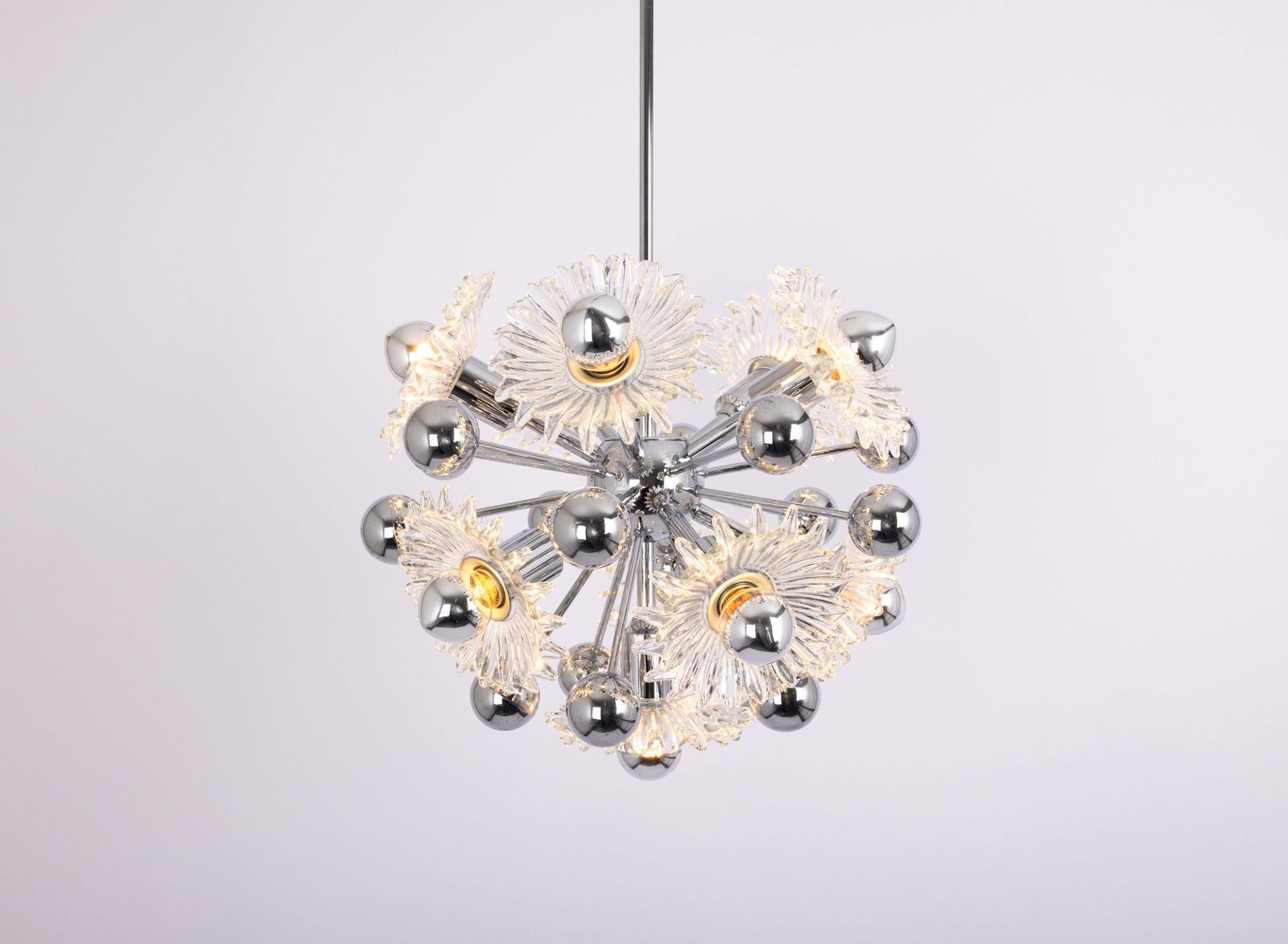 Mid-Century Sputnik Hanglamp van Doria, Duitsland, jaren 1970 photo furniture