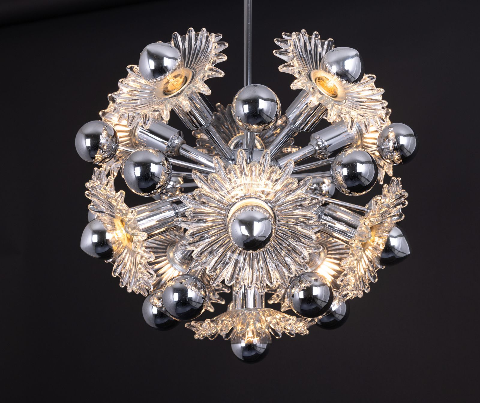 Mid-Century Sputnik Hanglamp van Doria, Duitsland, jaren 1970 photo 698.0