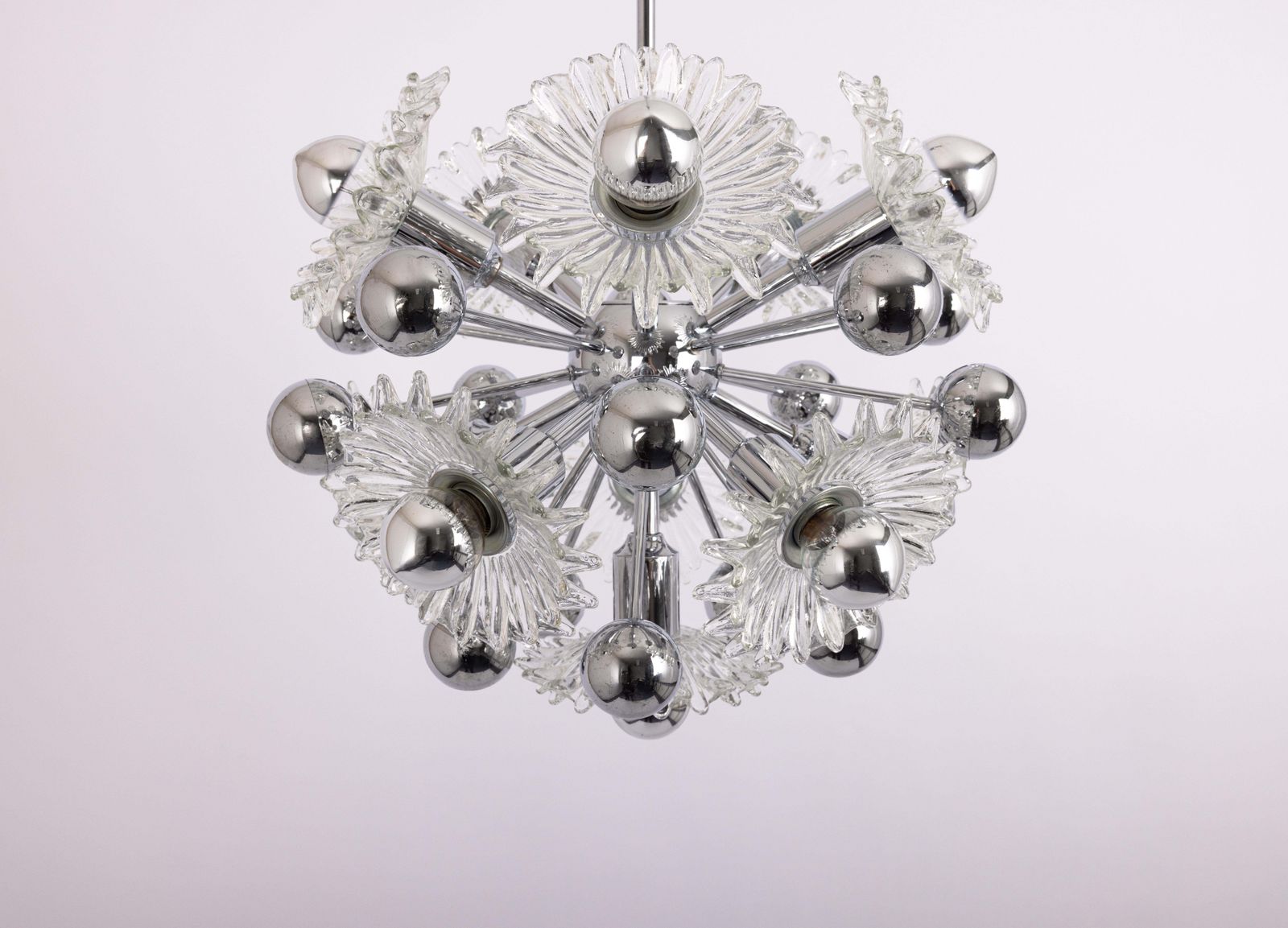 Mid-Century Sputnik Hanglamp van Doria, Duitsland, jaren 1970 photo vintage