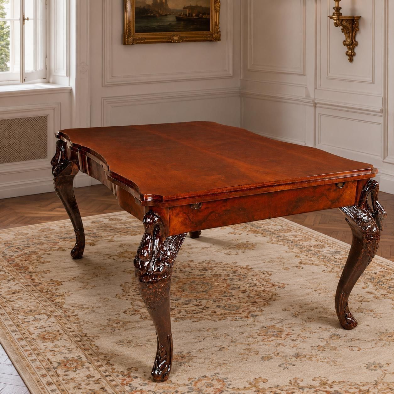 Rare Venetian Neo Rococo Dining Set Attributed To Vincenzo Cadorin For Testolini photo buy