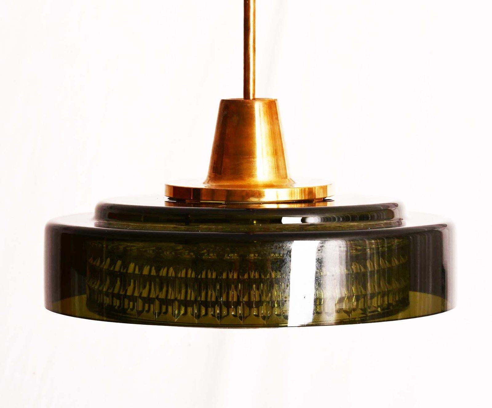 Rotonda Hanglamp in Groen en Geperst Glas van Carl Fagerlund photo for sale