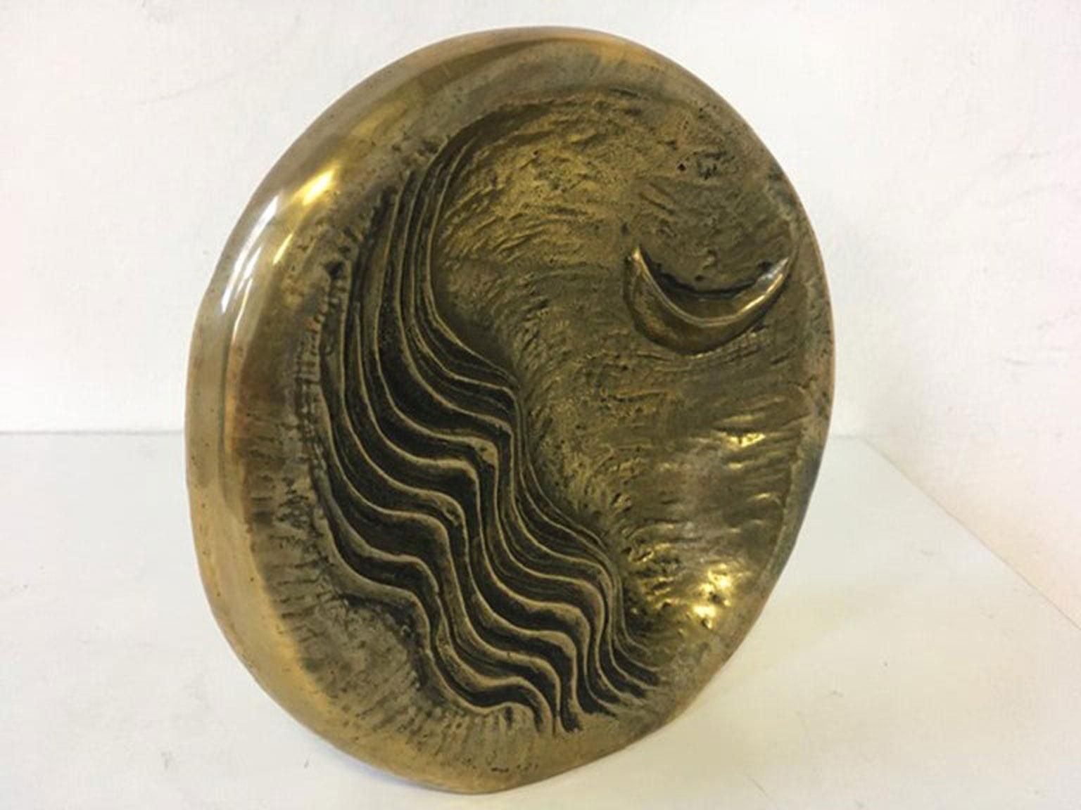 photo buy Sculpture en bronze abstraite post-moderne, Italie, 1985 - The Moon