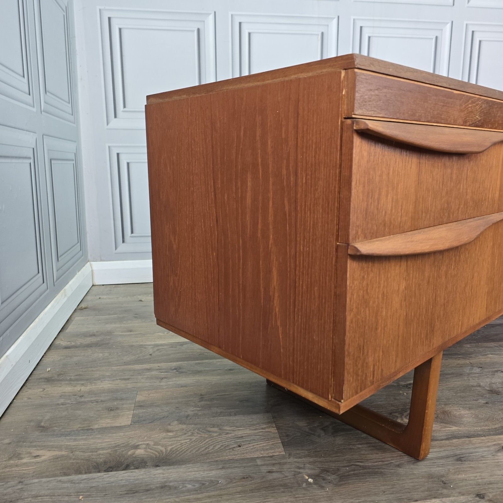 Mid Century Writing Desk Teak Scandinavian Style Dressing Table Vintage Retro photo for sale