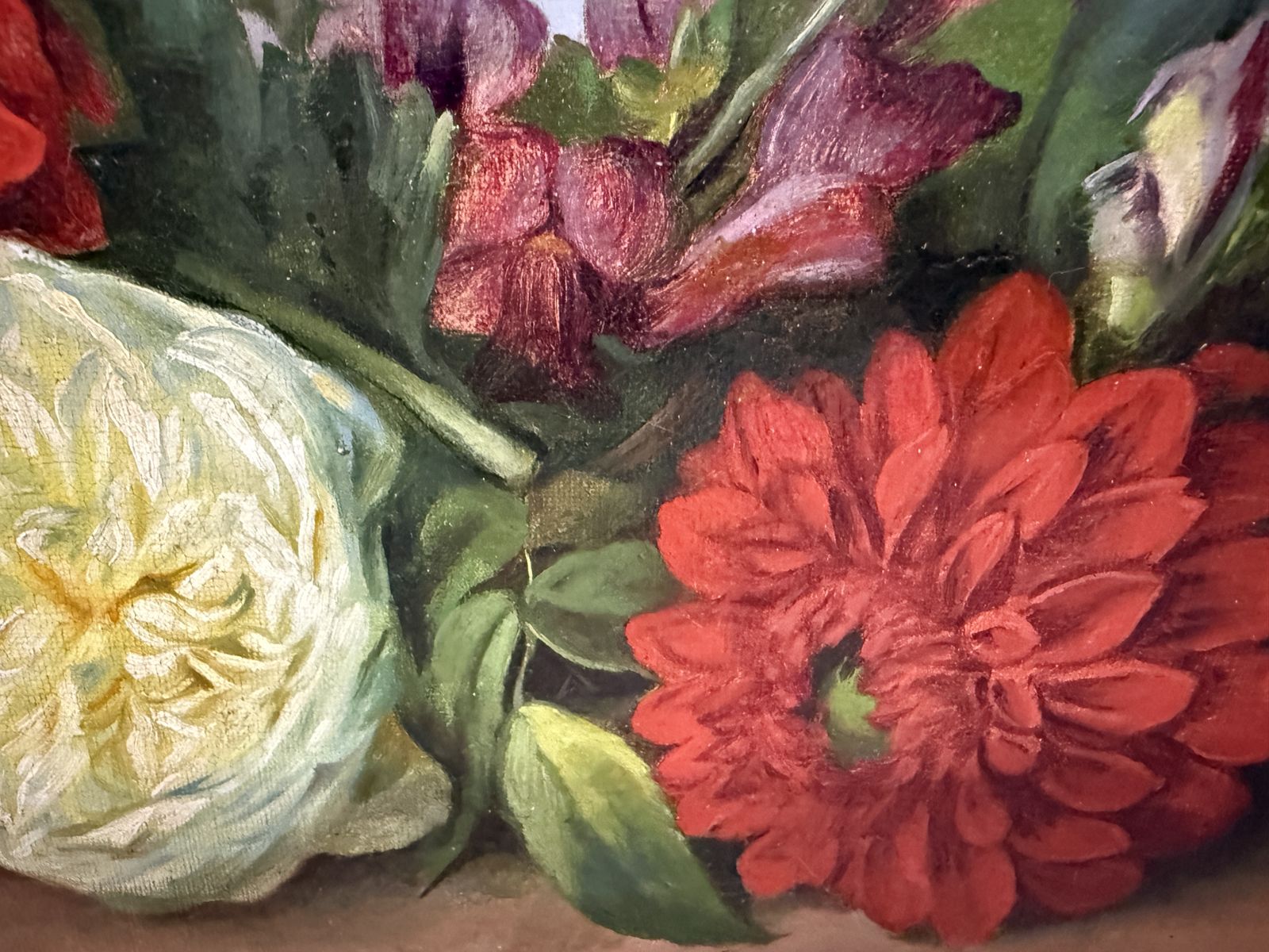José María Murillo Bracho – Bloemenstilleven met rozen, 19e-eeuws Spaans olieverfchilderij, jaren 1860 photo 3400.0