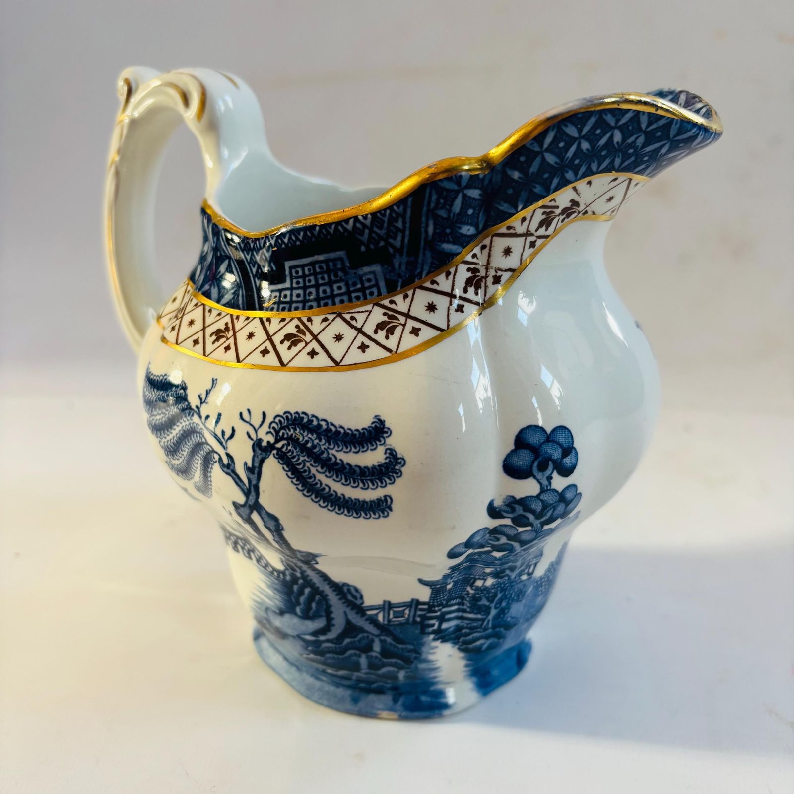 Booths A8025 Real Old Willow Gold Gilt Jug /Pitcher C.1944 photo buy