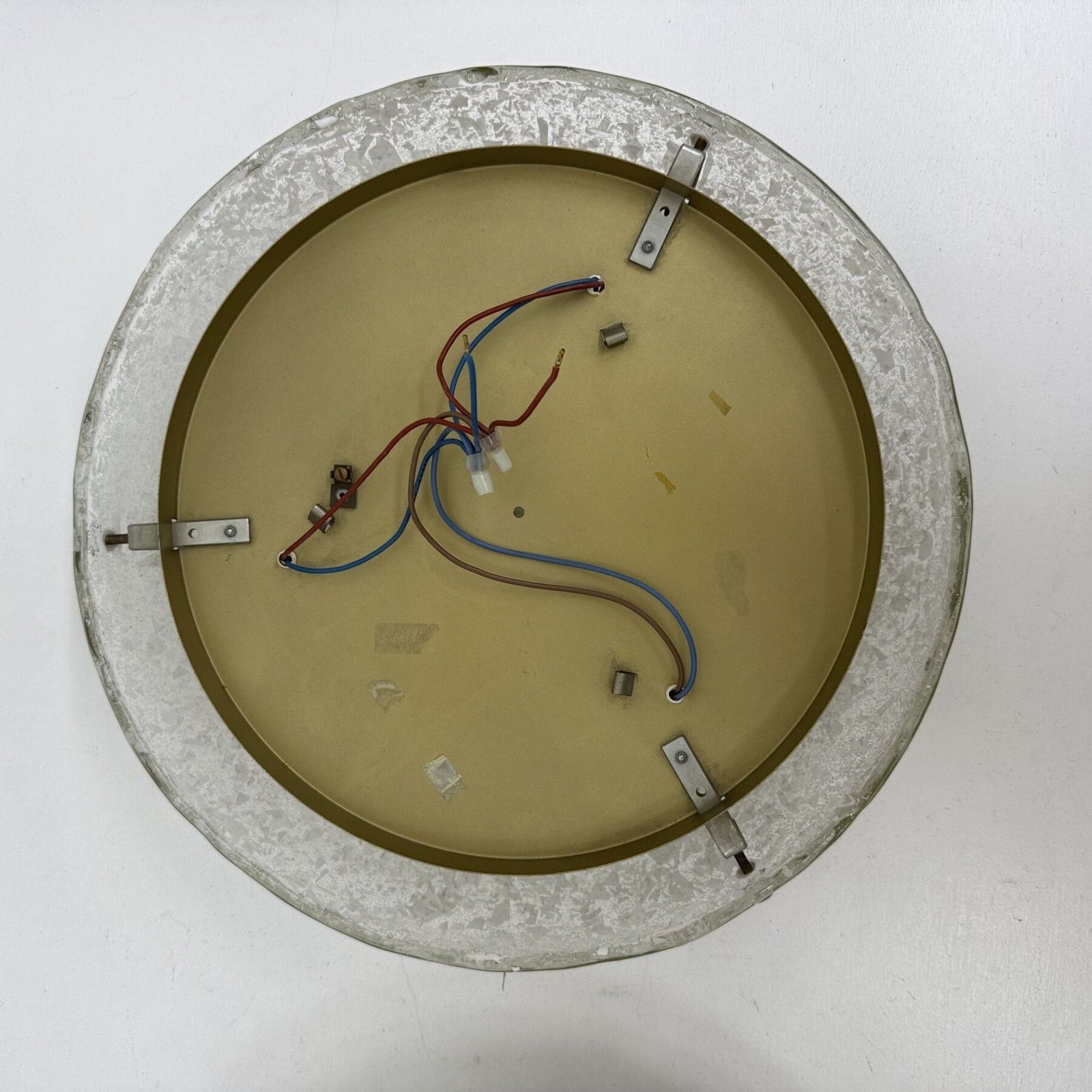 Mid Century Pair Of Murano Glass Wall Lamps Sconce By Hillebrand , Germany, 1970s photo Lighting
