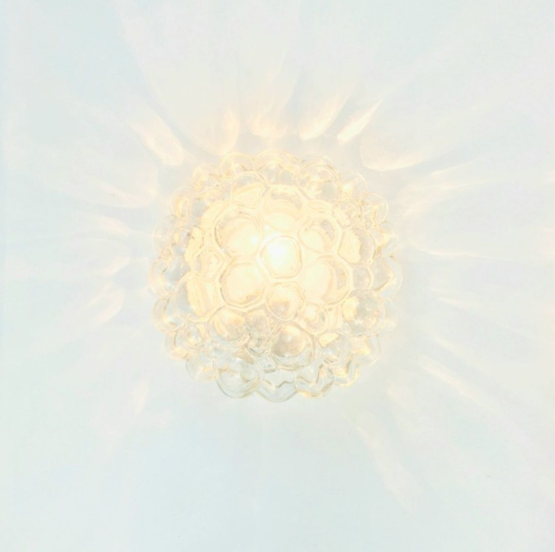 Mid-Century Space Age bobbelige glazen plafondlamp van Helena Tynell voor Limburg, Duitsland, jaren 1960/1970 photo 450.0