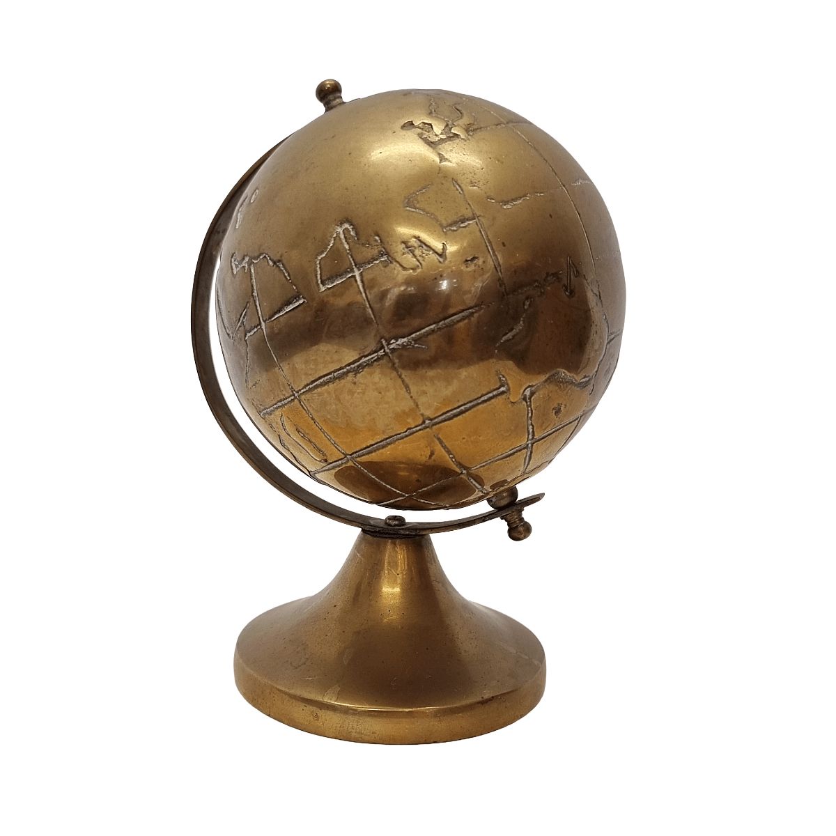 Vintage Messing Maritieme Globe, jaren 1970