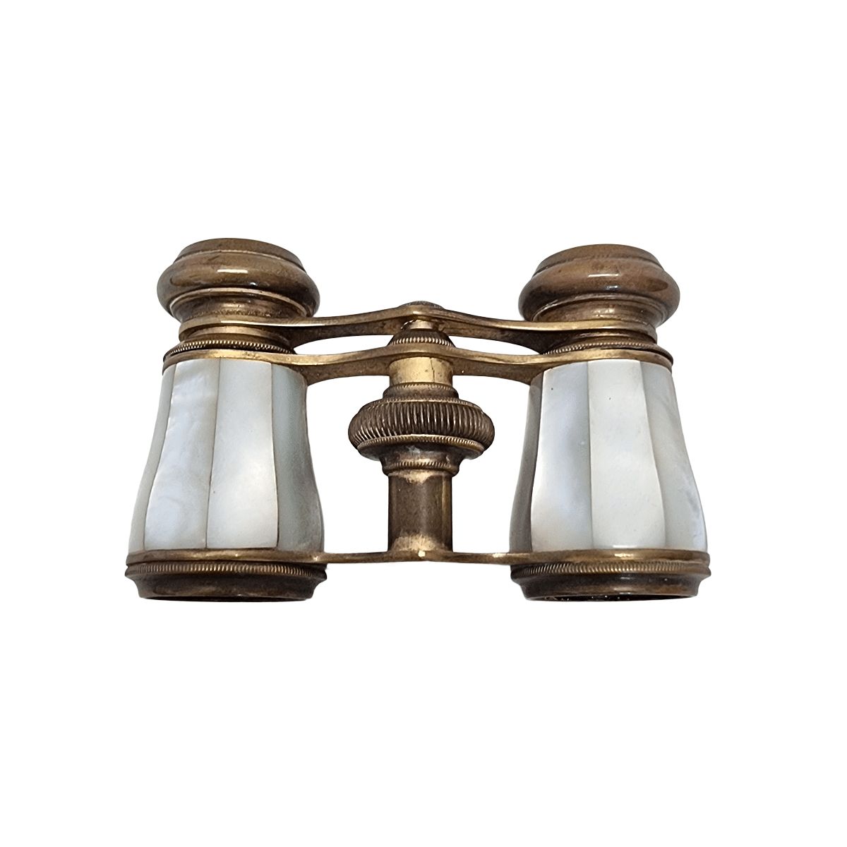 Jumelles d'opéra d'époque françaises en laiton avec nacre photo furniture