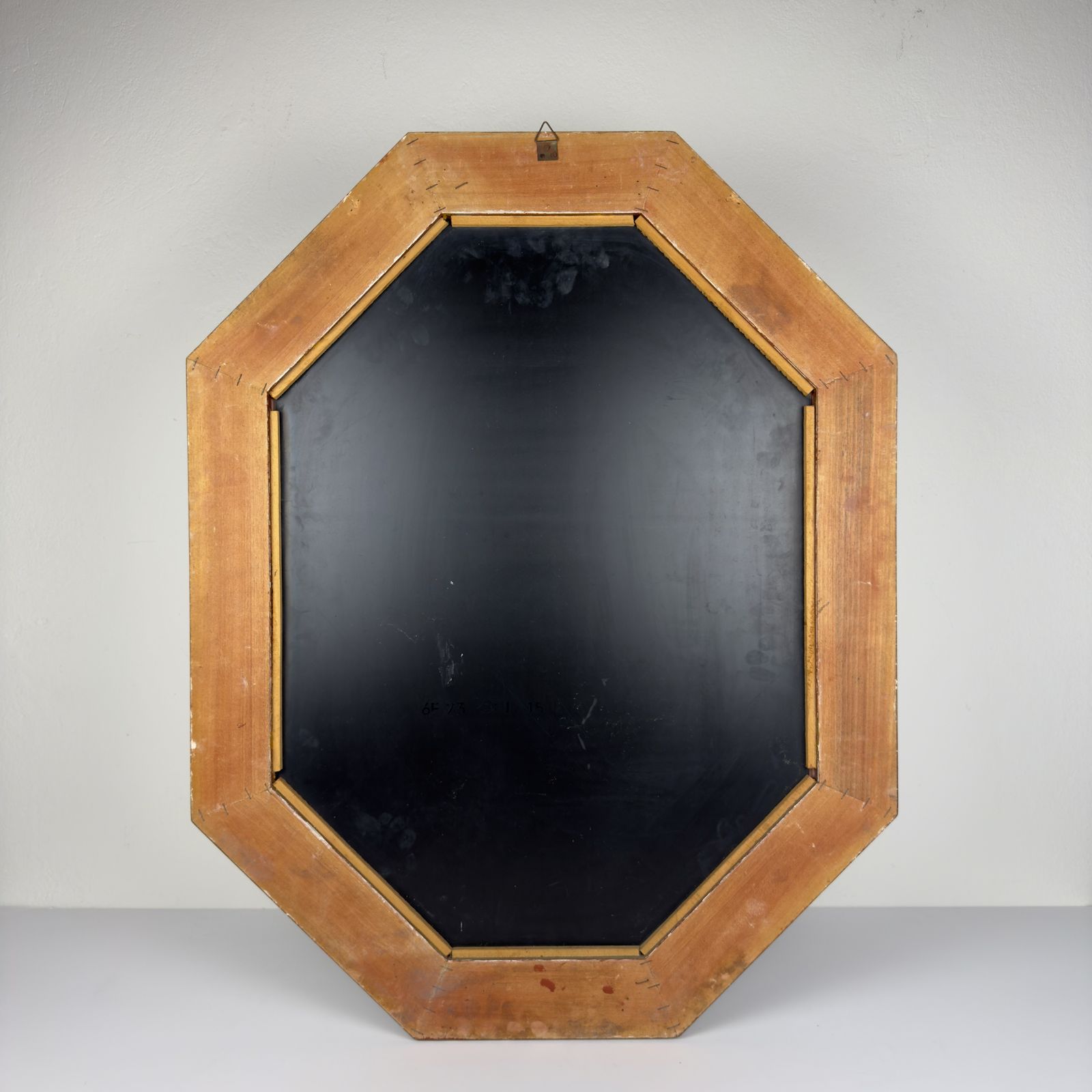 Vintage grote houten wandspiegel, Italië jaren 1930 photo Woonaccessoires