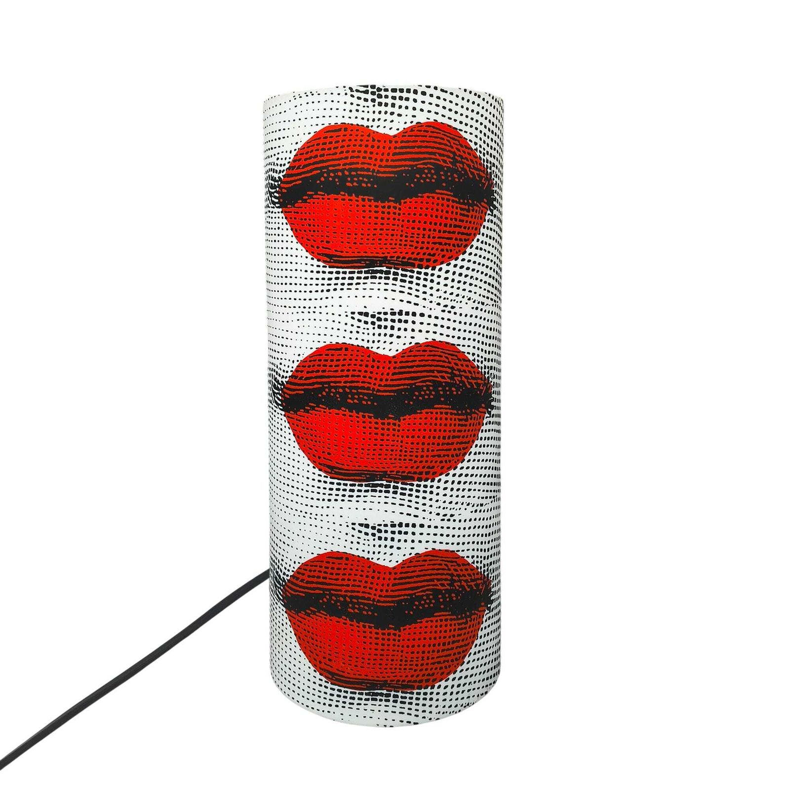 1990s Piero Fornasetti "Kisses" Table Lamp For Antonangeli, Follia Pratica Collection.