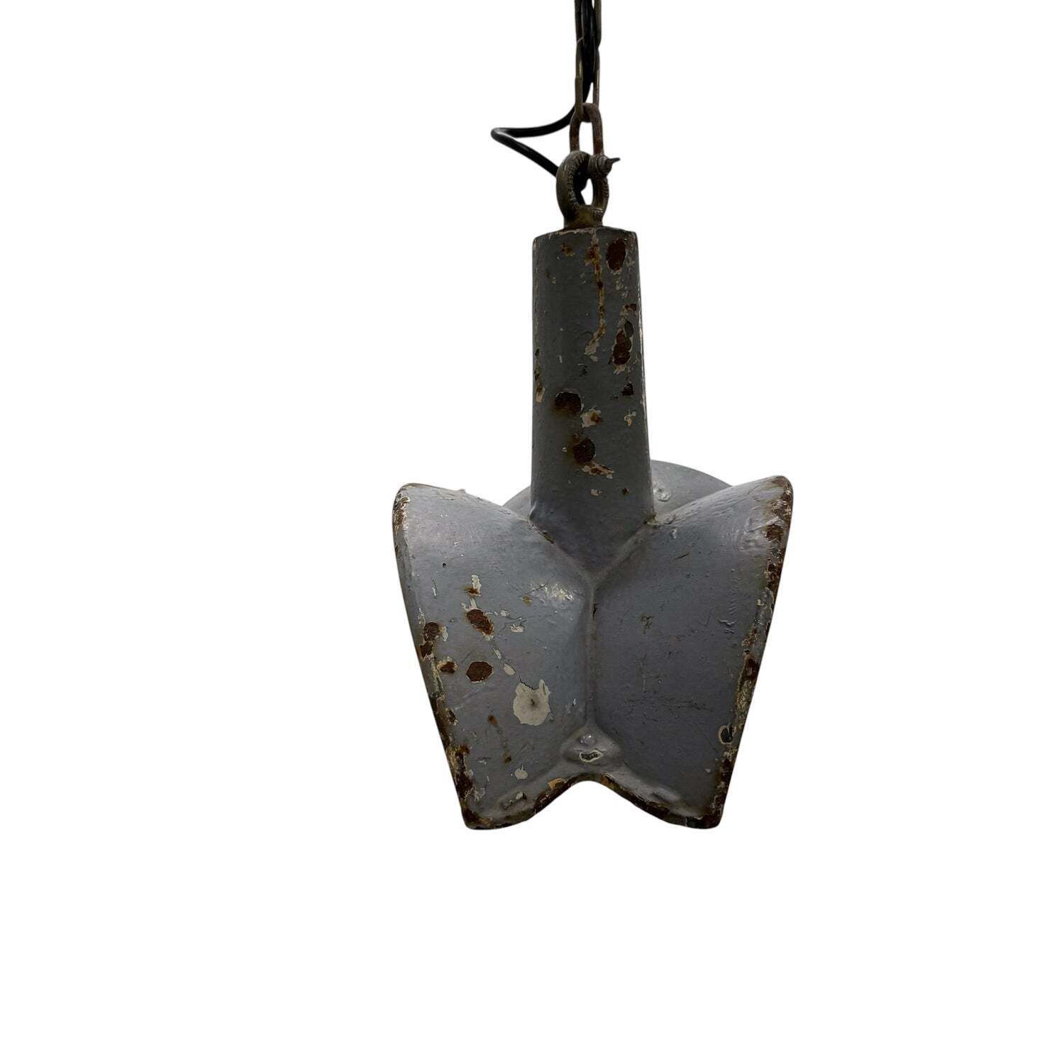 Nr. 2 Vintage Industrial Mirrored Pendant Light By Esla photo buy