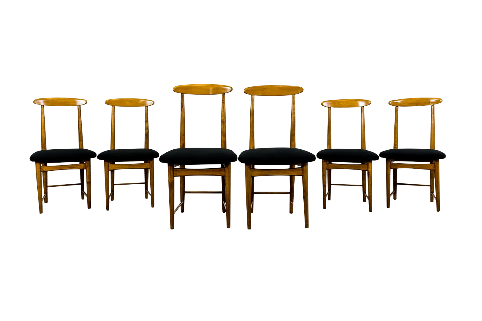 Mid-Century eetkamerstoelen van Bernard Malendowicz, Polen, jaren 1960, set van 6