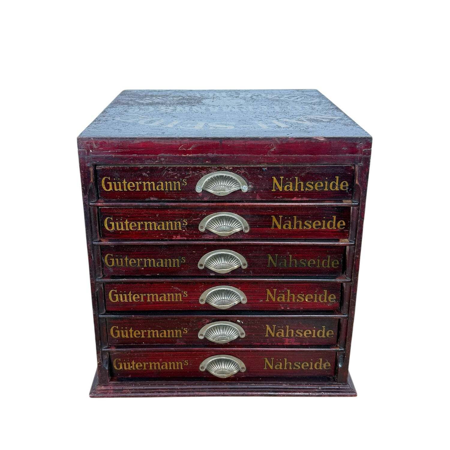 Antique Gütermann Thread Cabinet With Drawers photo furniture