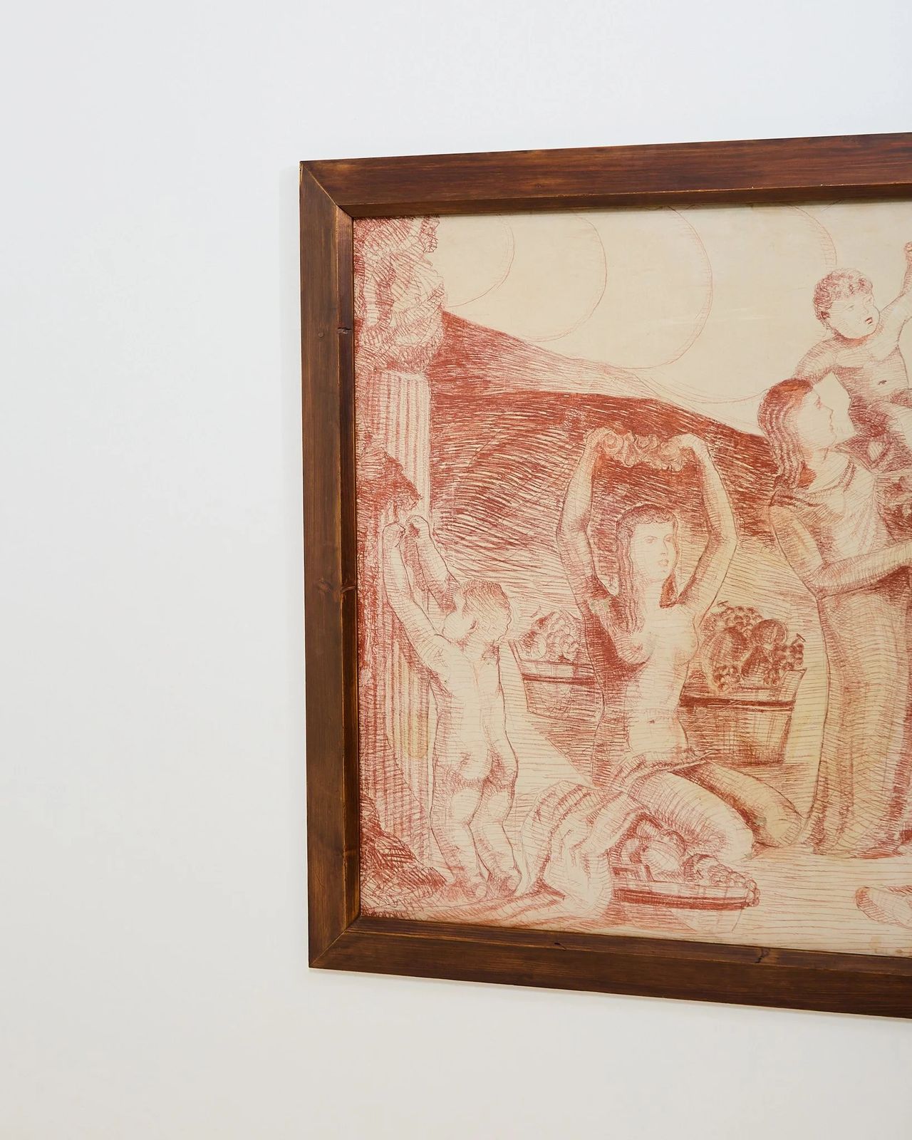 Neoklassiek fresco, jaren 1940 photo Kunst