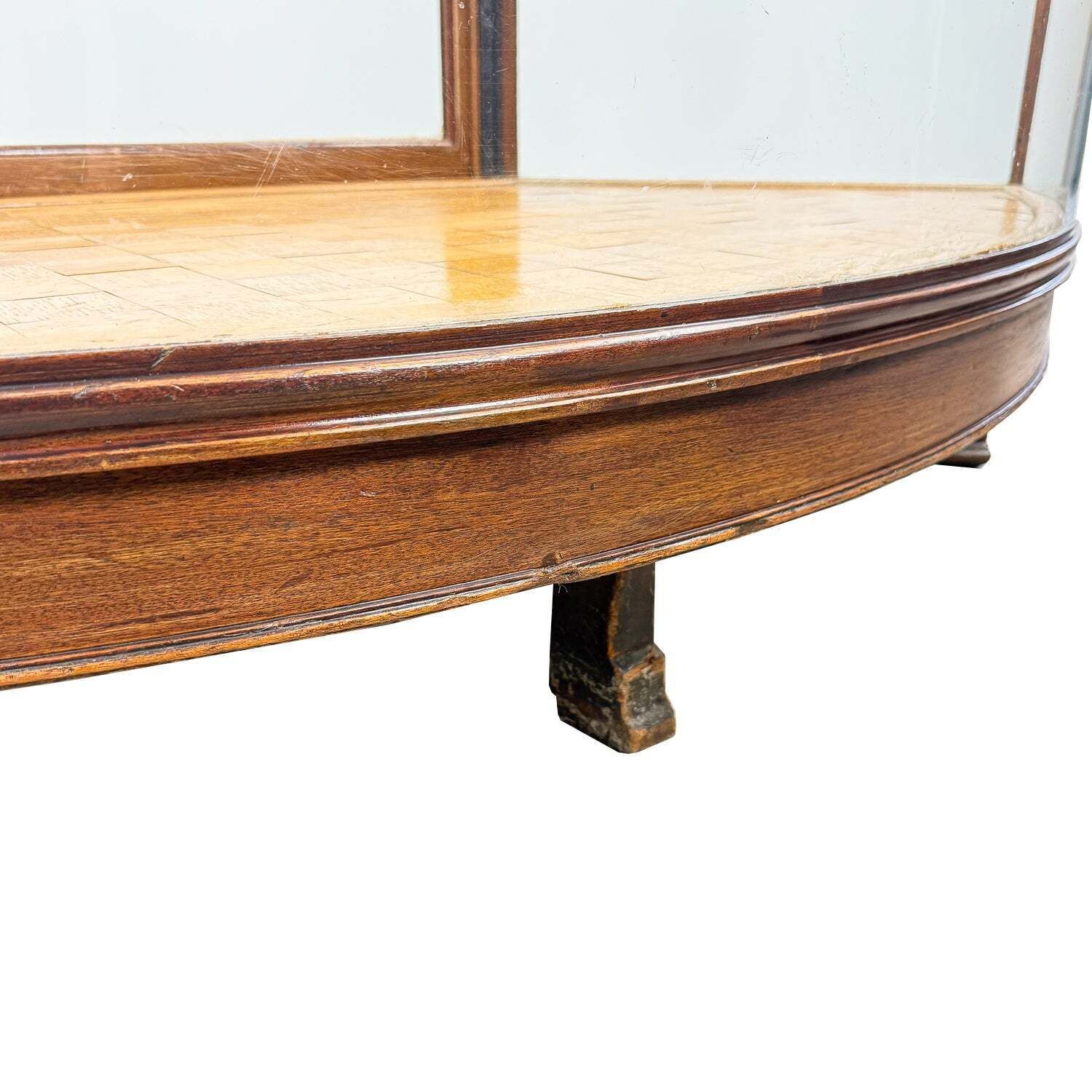 Antique Curved Glass Display Shop Counter photo 2387.0
