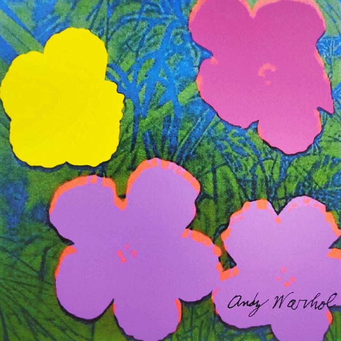 Andy Warhol "Flowers" gelimiteerde editie lithografie van Cmoa, jaren 1980 °°°°Ddp-verzending naar het Verenigd Koninkrijk, inclusief invoerrechten. photo furniture
