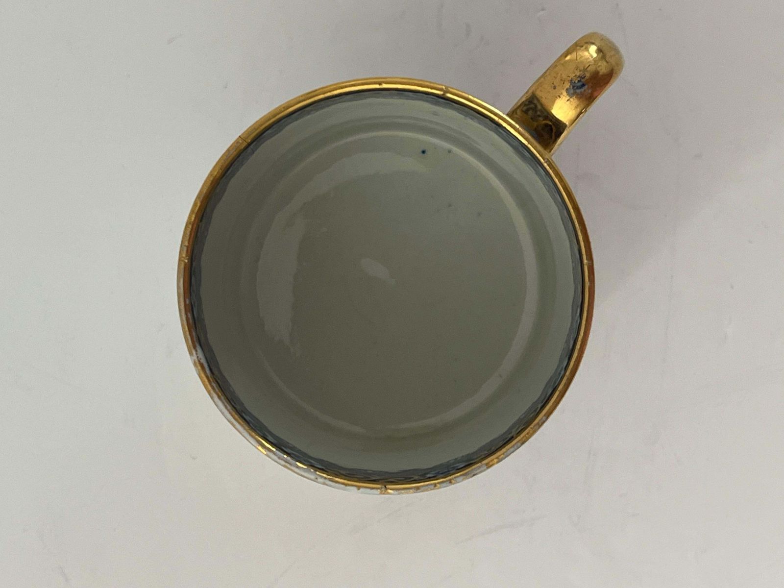 Georgisch Wedgwood koffiekopje, fijn handgeschilderd patroon, ingegraveerd merk, ca. 1805 photo buy