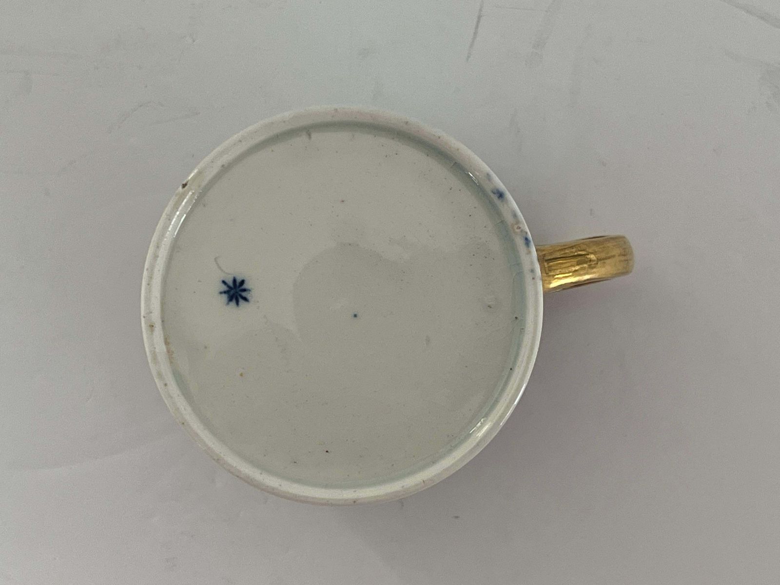photo furniture Georgian Wedgwood Coffee Can Fine Hand Painted Pattern, Impressed Mark, Ca 1805