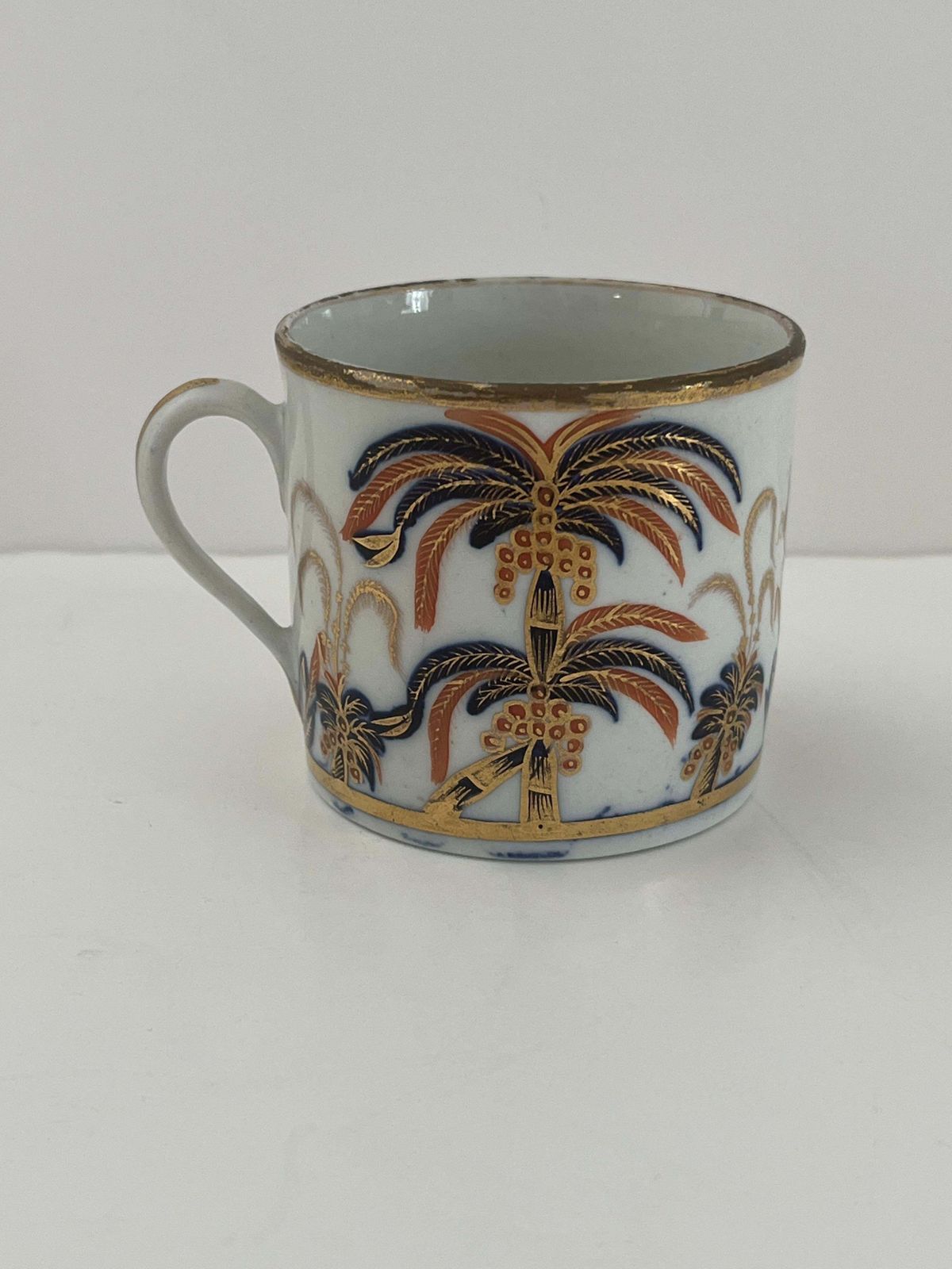 Georgische koffiekop van New Hall, handgeschilderd porselein, patroon 484, ca. 1805 photo furniture
