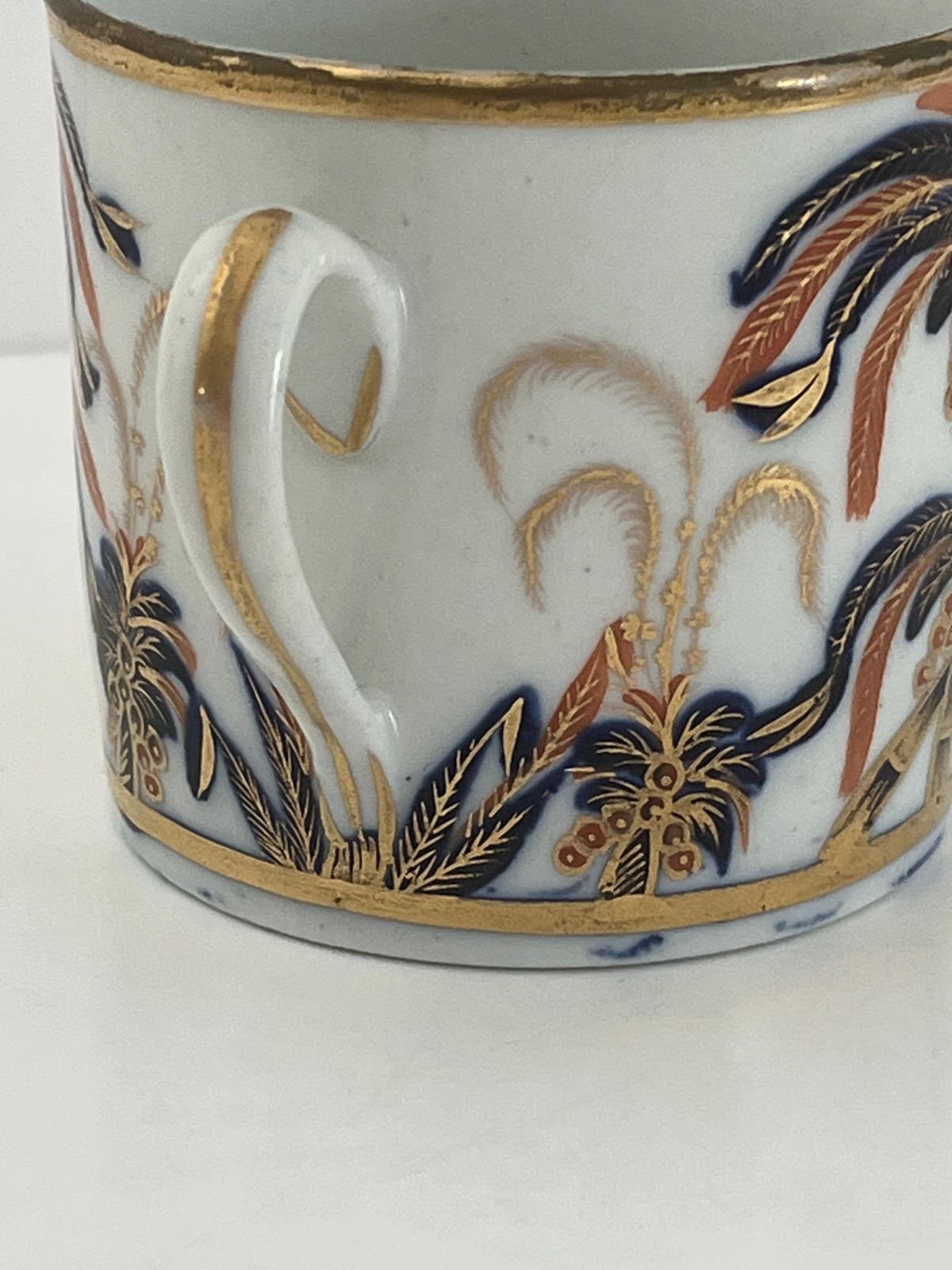 Georgische koffiekop van New Hall, handgeschilderd porselein, patroon 484, ca. 1805 photo buy