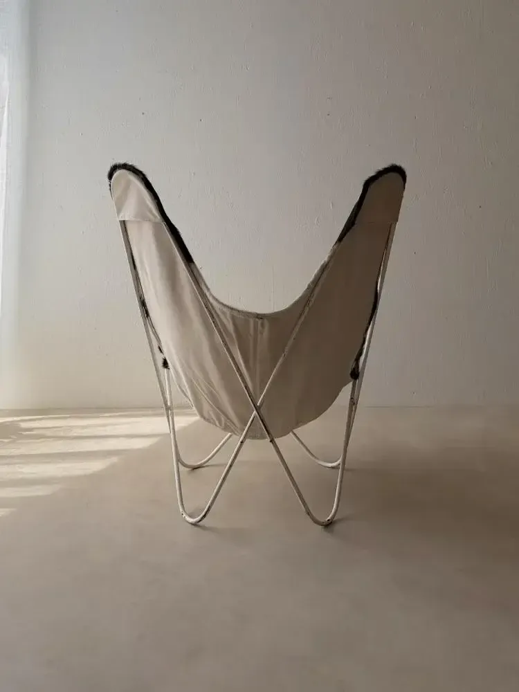 Vintage 1970s Cowhide Butterfly Armchair photo 925.0