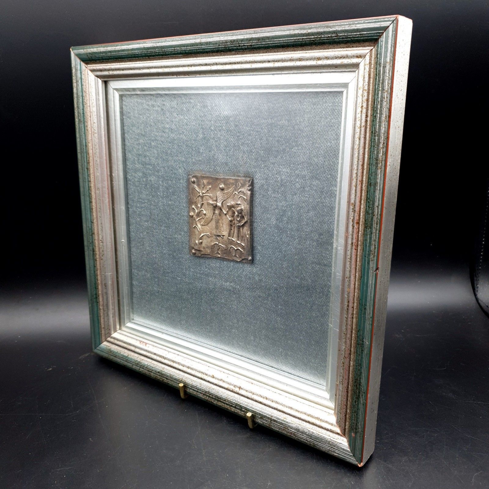Fidia Gallery 925 Zilver Adam & Eva Hildesheim Bernward Deur 24,5 cm Vierkant C90s photo for sale