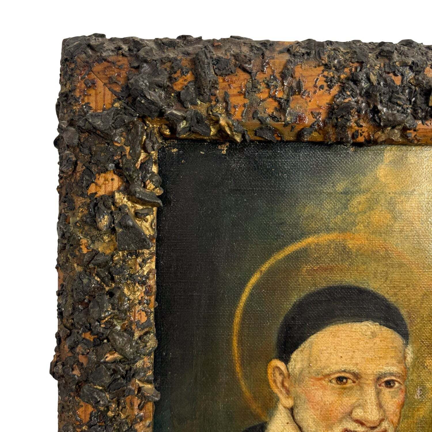 Saint Vincent De Paul Portrait Oil On Canvas (7) photo furniture