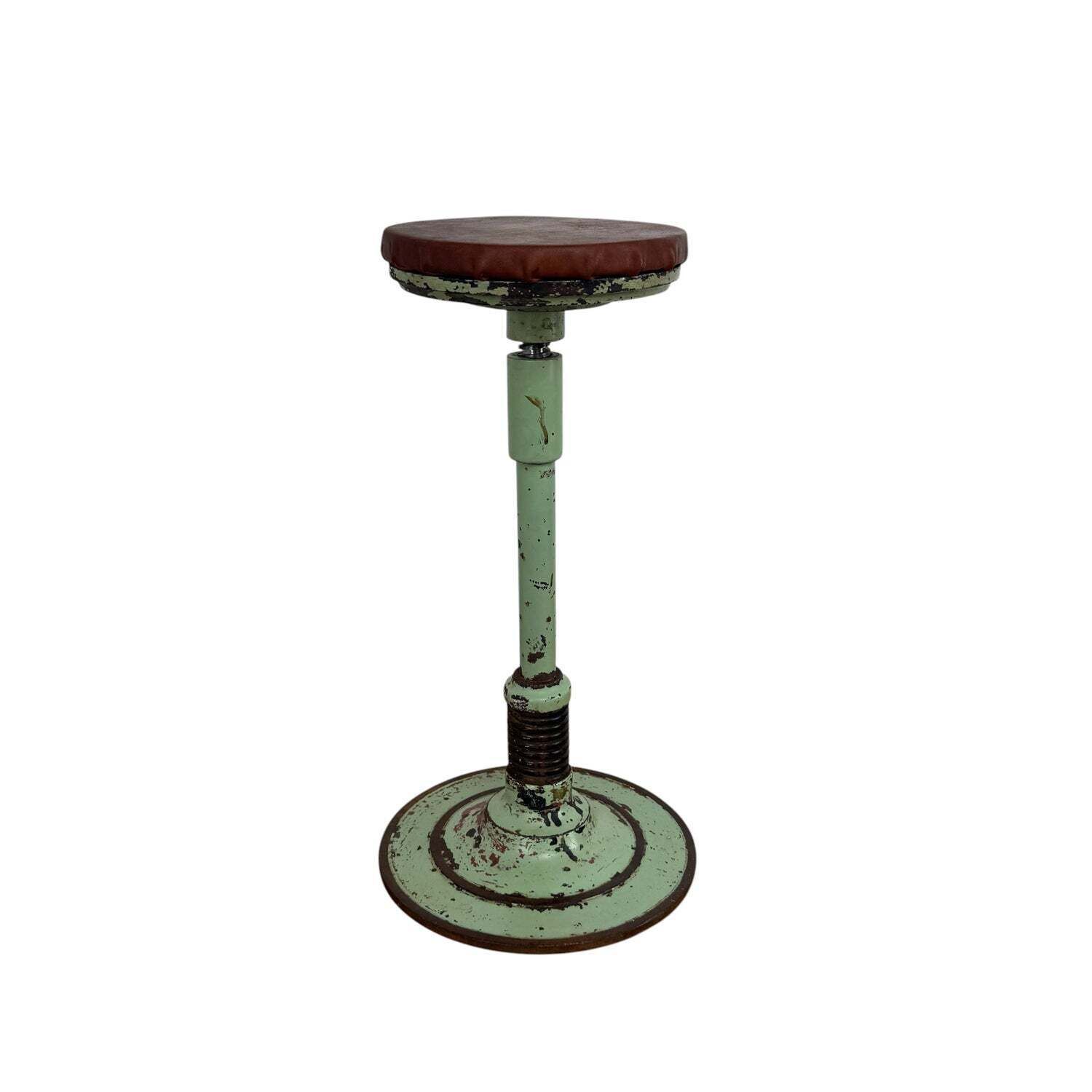Vintage industriële tandartskruk met veer photo for sale