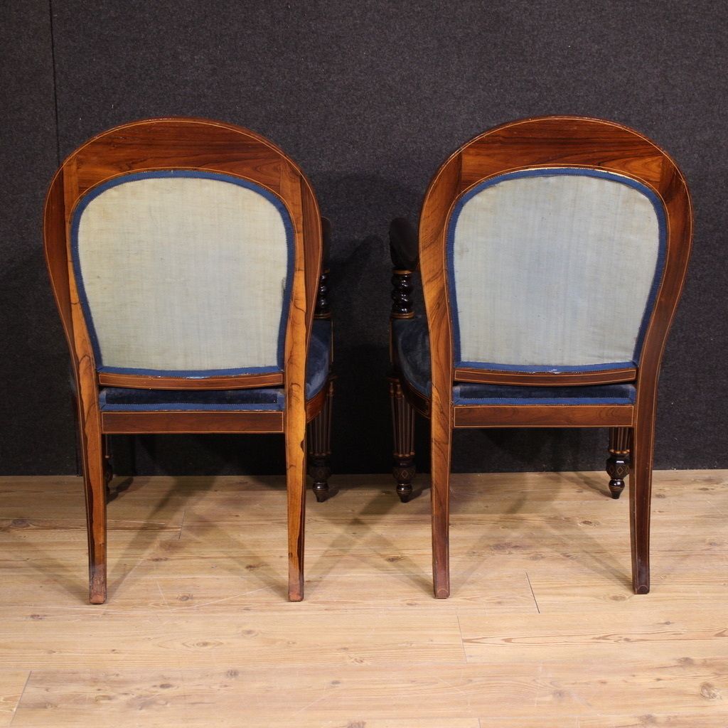 photo furniture Paire de fauteuils français Charles X, XIXe siècle