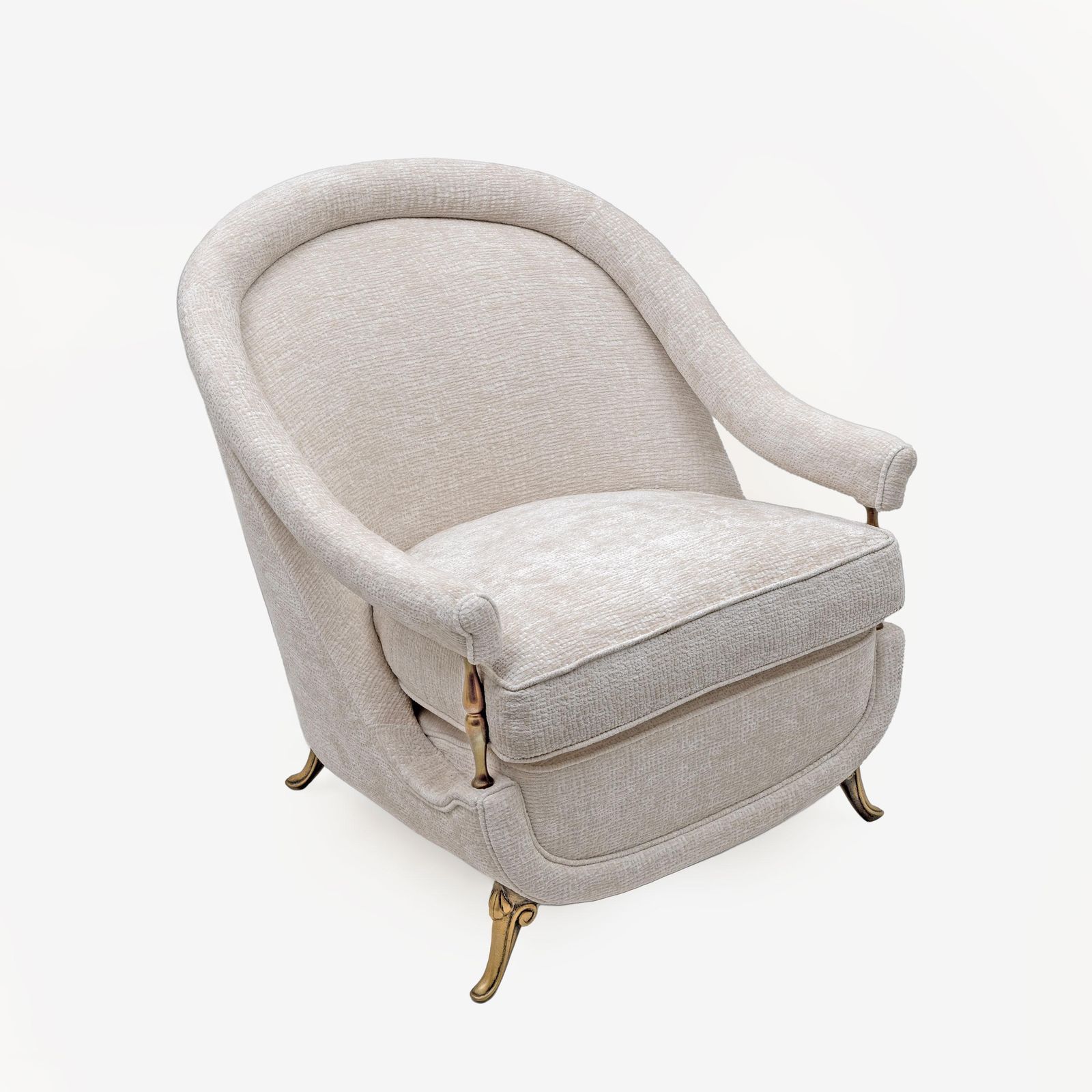 photo buy French Art Deco Sofa And Two Armchairs, 1950s.