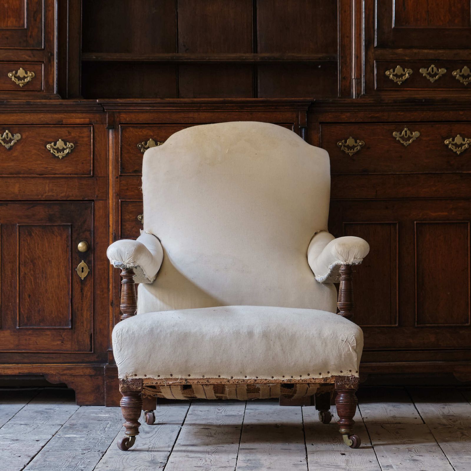 Furniture Antique Hampton & Sons Open Armchair photo